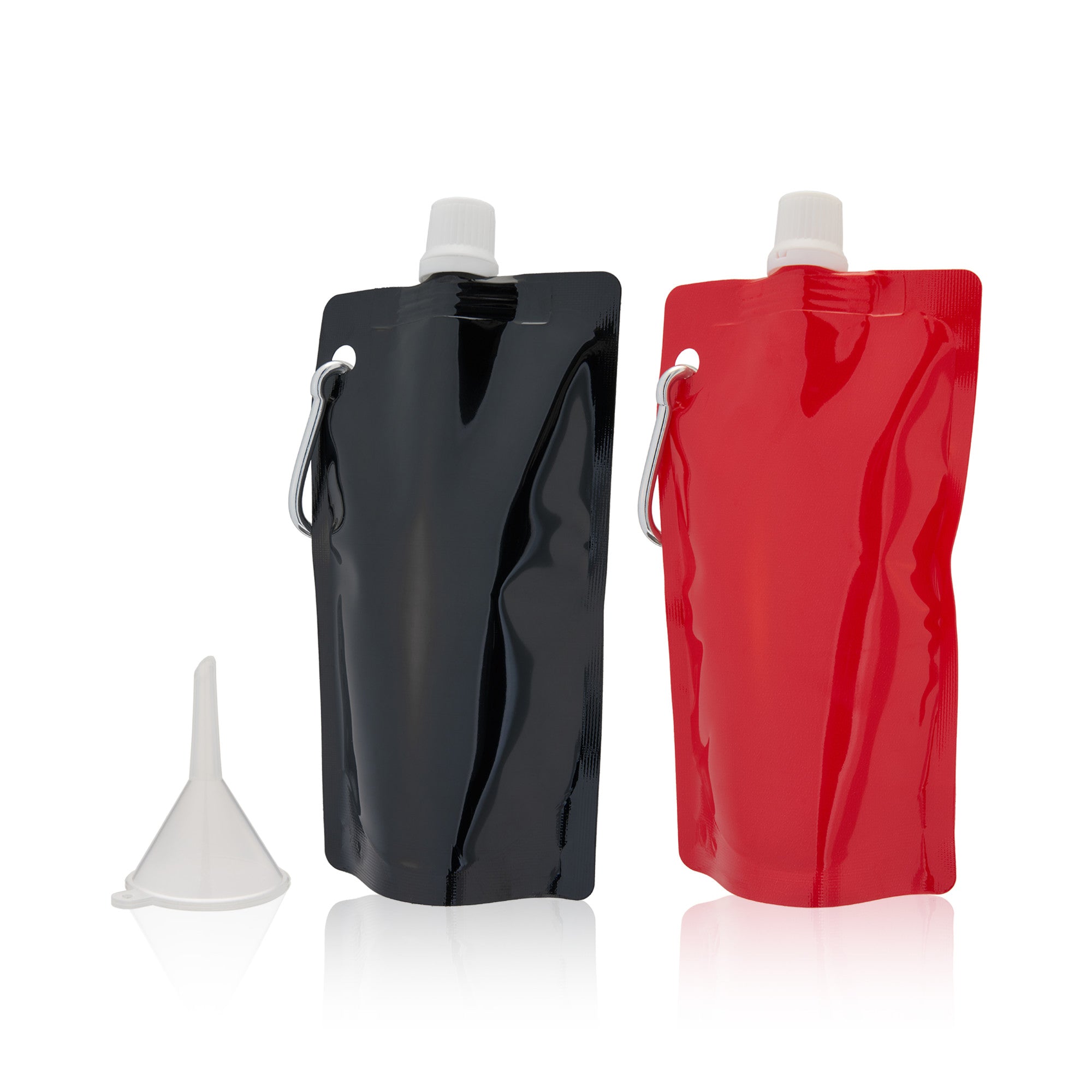 True 6oz Collapsible Flask Set of 2 - Portable Travel Liquor Container for Hiking, Camping & Outdoor Adventures