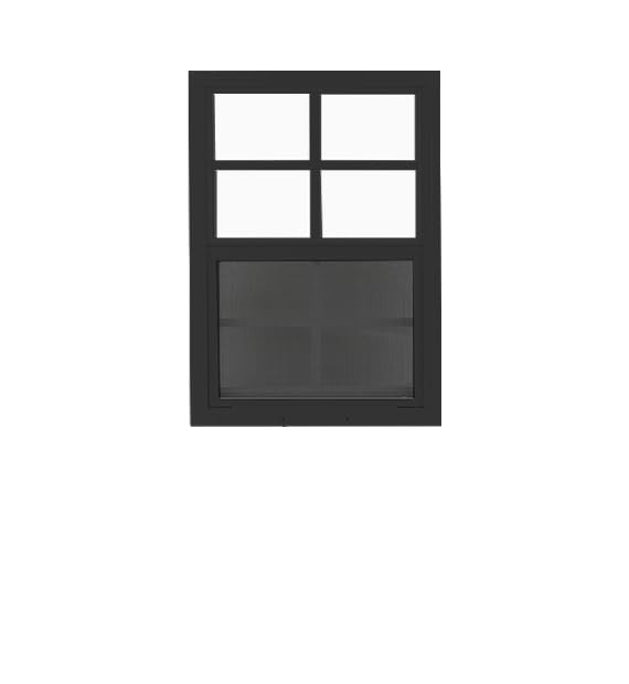 2 Pack Black Flush Shed Windows 18