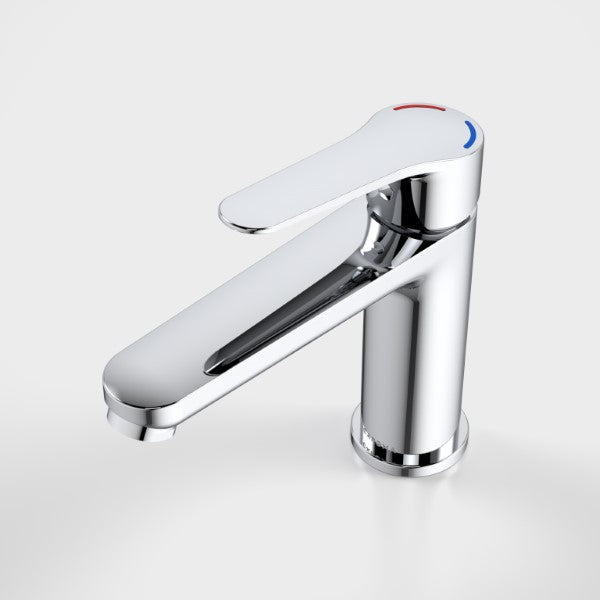 Caroma Opal Lead-Free Basin Mixer with Hot & Cold Water Control in Chrome Finish - Perfect for Modern Bathroom and Vanity Sink Upgrades