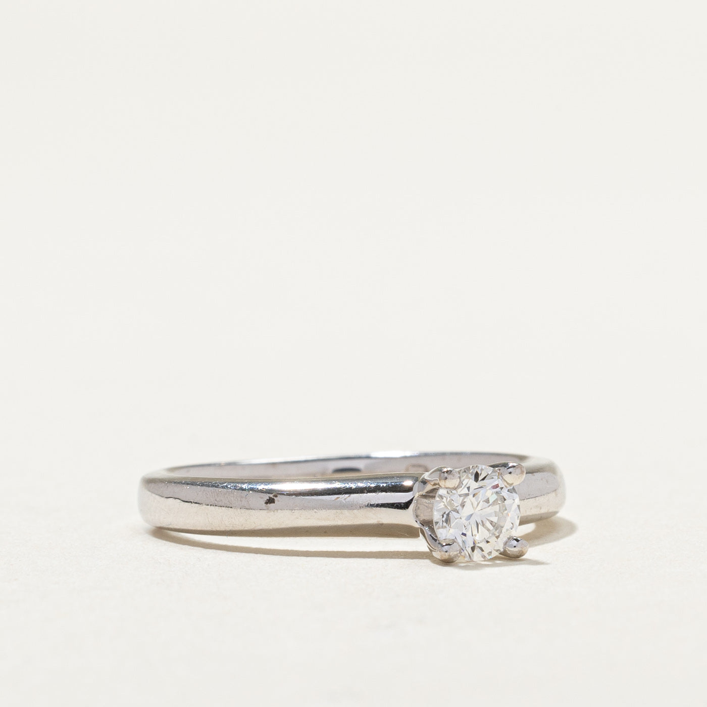 0.32ct Solitaire Diamond Engagement Ring - Size 6.5 | GIA Certified Round Cut Diamond Wedding Band | Perfect for Proposals, Anniversaries & Bridal Jewelry Gifts