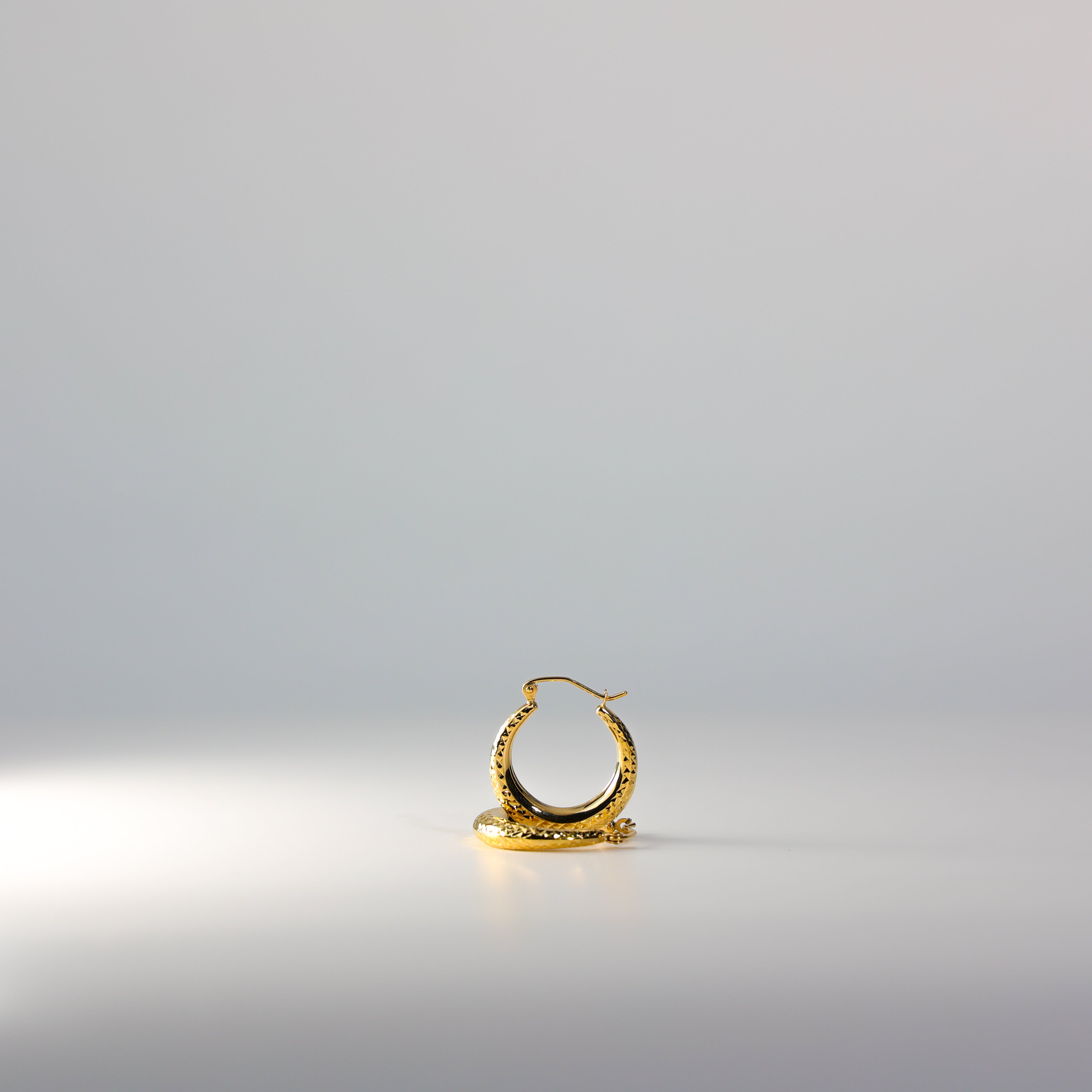 14K Gold Huggie Hoop Earrings 15MM - Minimalist Everyday Hoops for Women | Perfect for Work, Date Night & Special Occasions