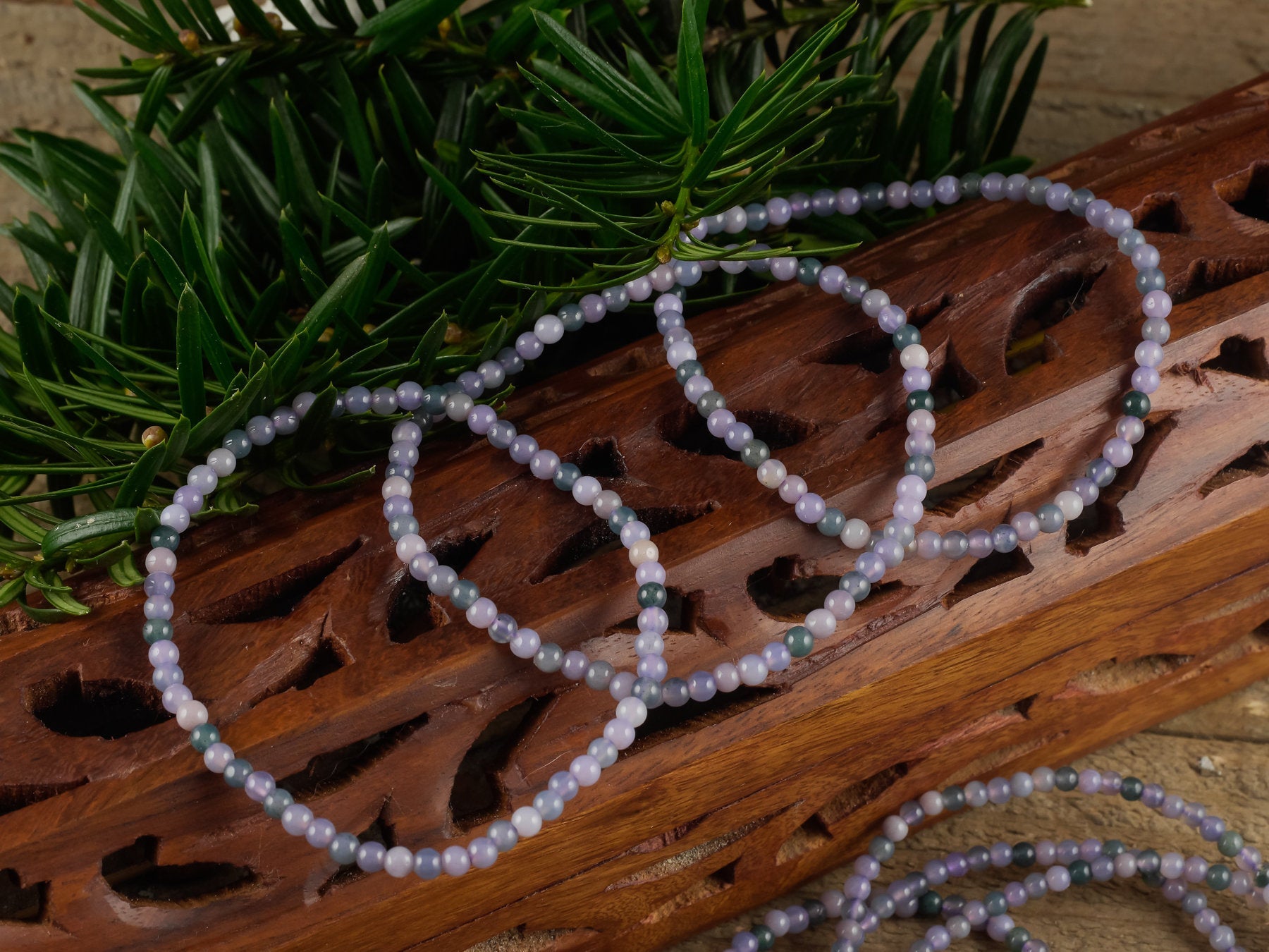 Grape Agate Crystal Bracelet - Round Beads Handmade Healing Jewelry for Women, Natural Stone Beaded Bracelet for Chakra Balancing & Positive Energy | Perfect for Meditation, Yoga & Spiritual Healing (R0636)