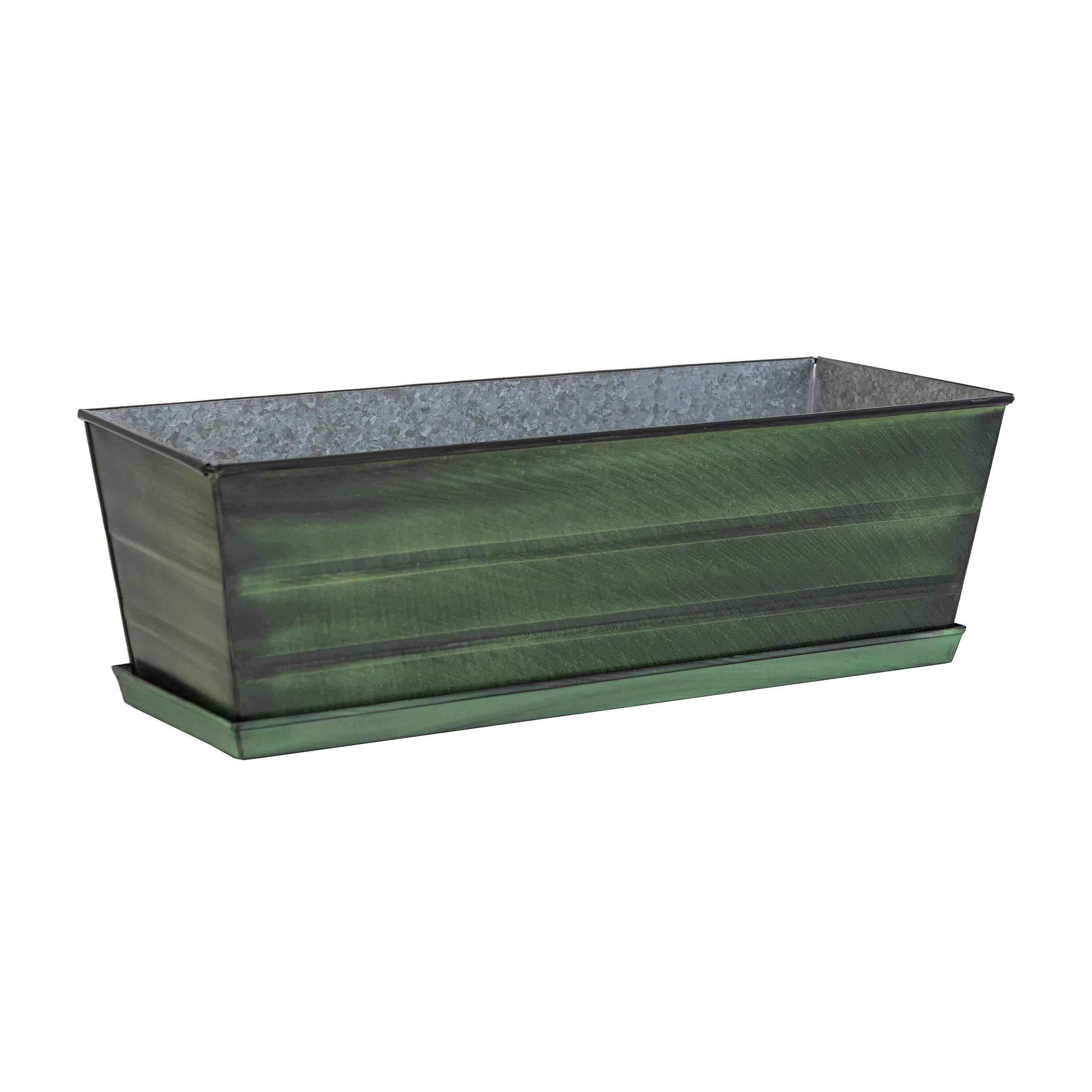 Achla Design Medium Green Flower Box Tray Kit - Perfect for Indoor Planters, Home Decor, and Garden Arrangements