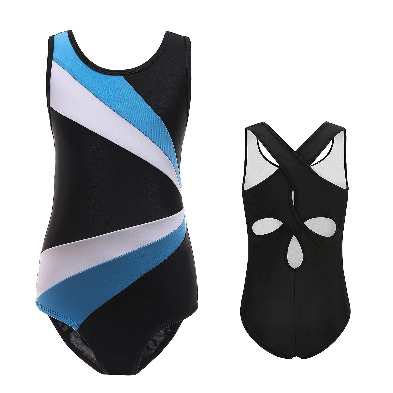Viriber Girls' Gymnastics Leotards - Stretchy Dance & Ballet Outfits for Kids - Perfect for Gymnastics, Dance Class, Ballet Practice & Performance