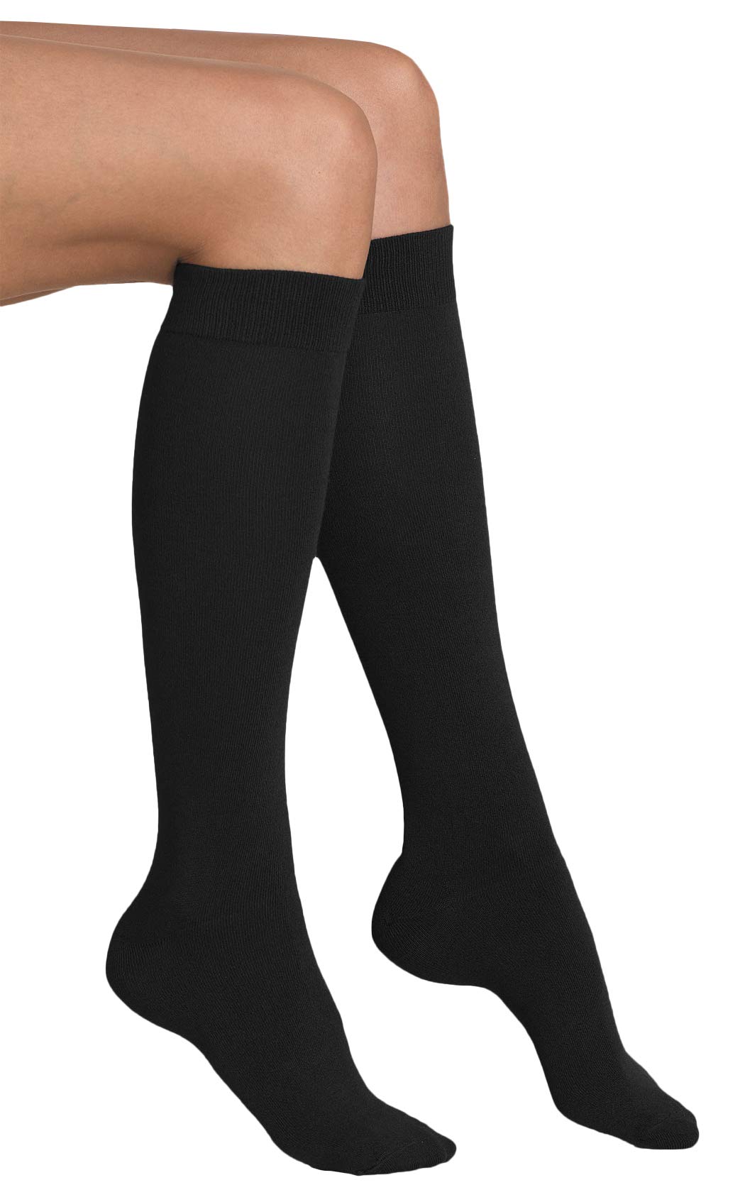 Yacht & Smith 12 Pairs Women's Cotton Knee High Socks - Soft, Breathable & Comfortable for Daily Wear, Work, Sports & Winter Warmth
