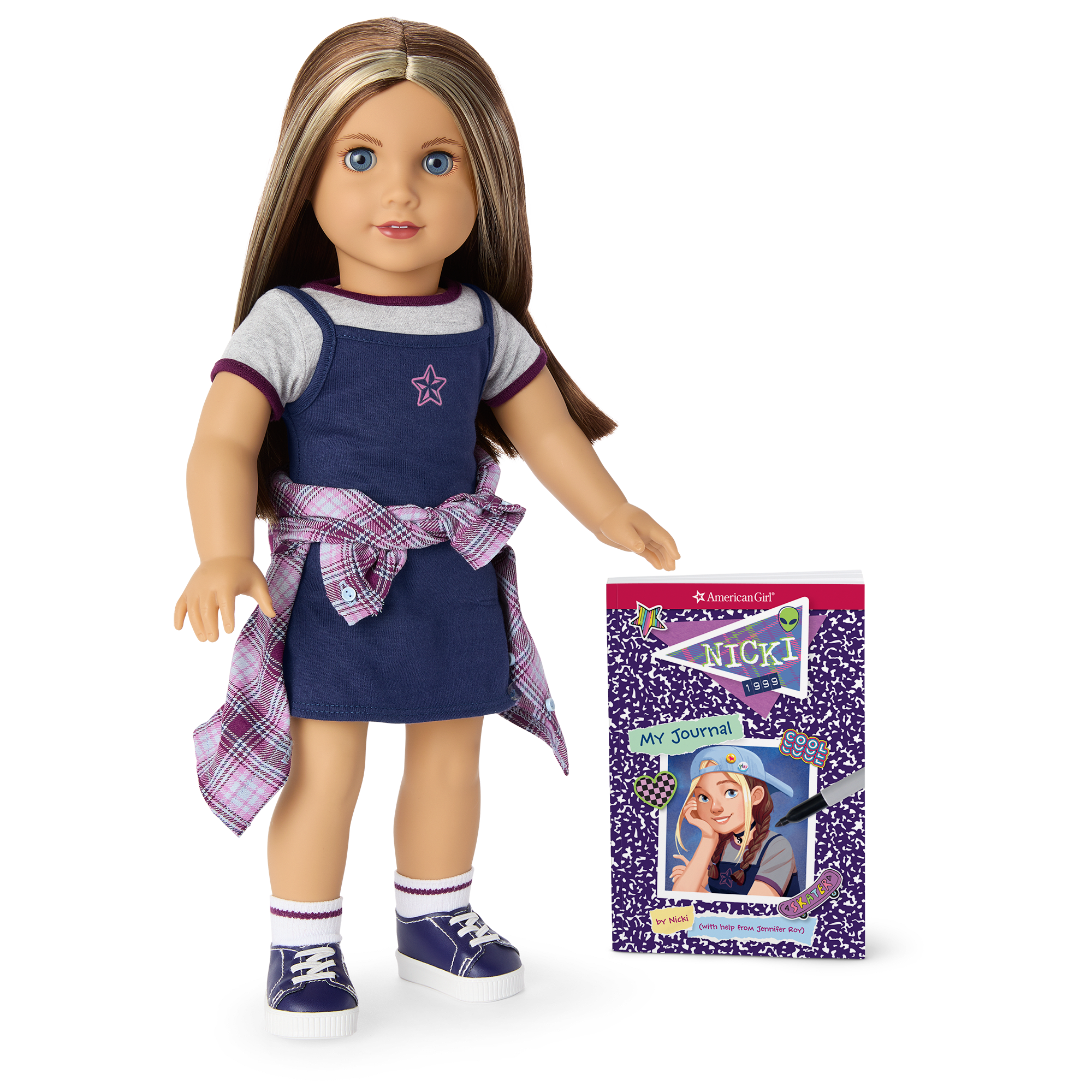 Nicki Hoffman Historical Character Doll with Journal & Accessories - Perfect for Collectors, Gift Giving & Role Play Scenes