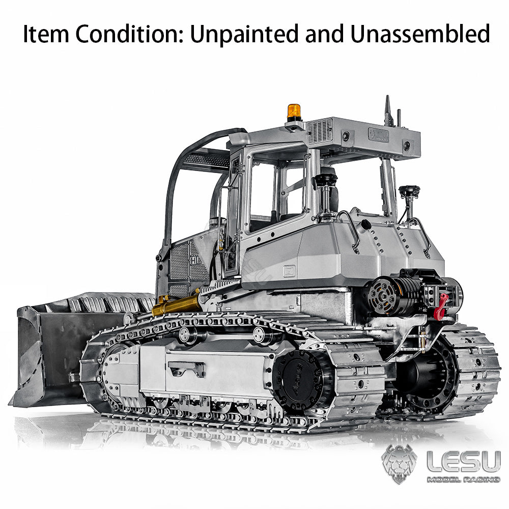 LESU 1/14 Scale Aoue 850K RC Hydraulic Bulldozer - Remote Control Construction Toy with Front Shovel Pump & LED Light System - Perfect for Kids Play, Collectors Display & Construction Enthusiasts