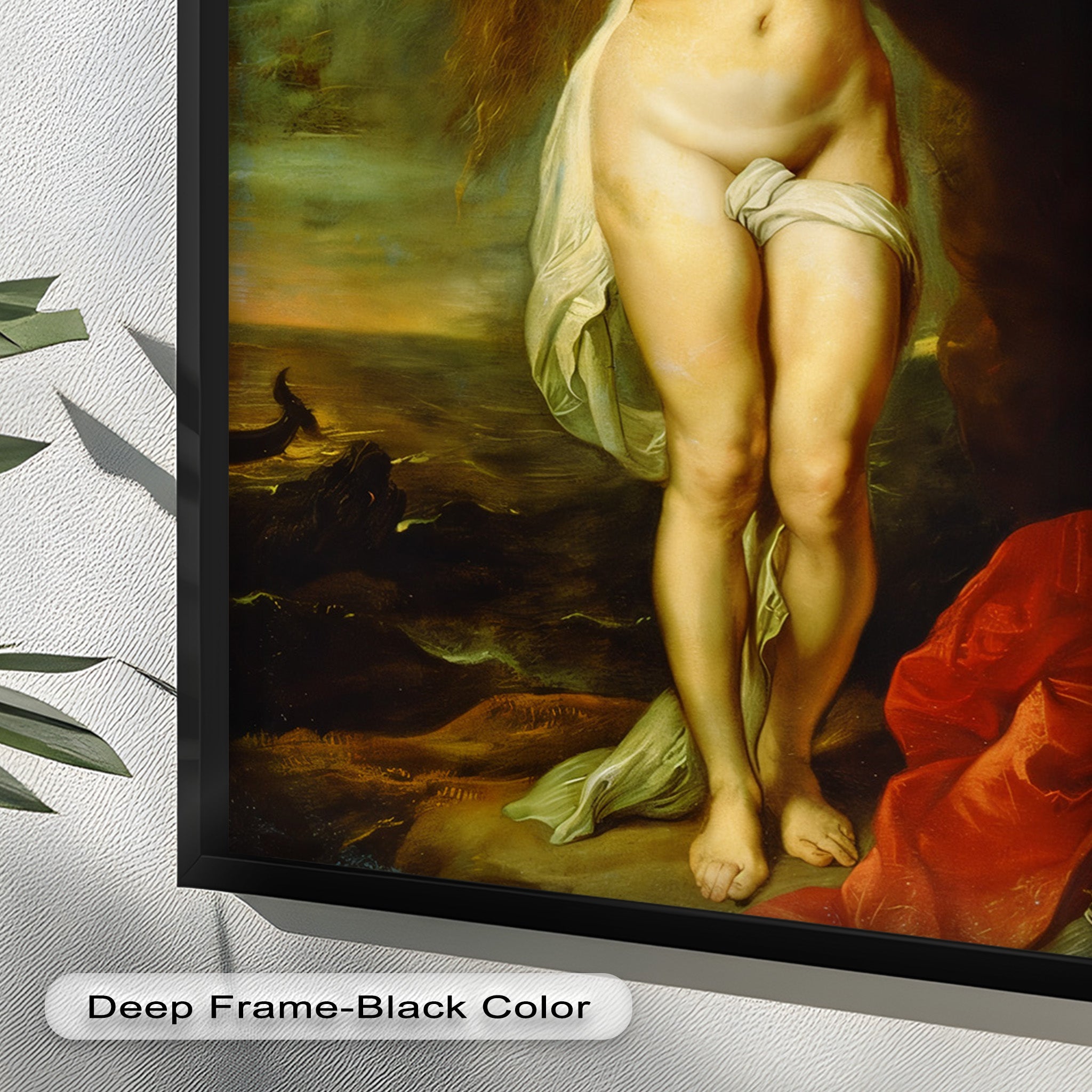 Andromeda Bound - Renaissance Nude Oil Painting of Greek Mythology | Mythological Art for Home Decor & Gallery Display