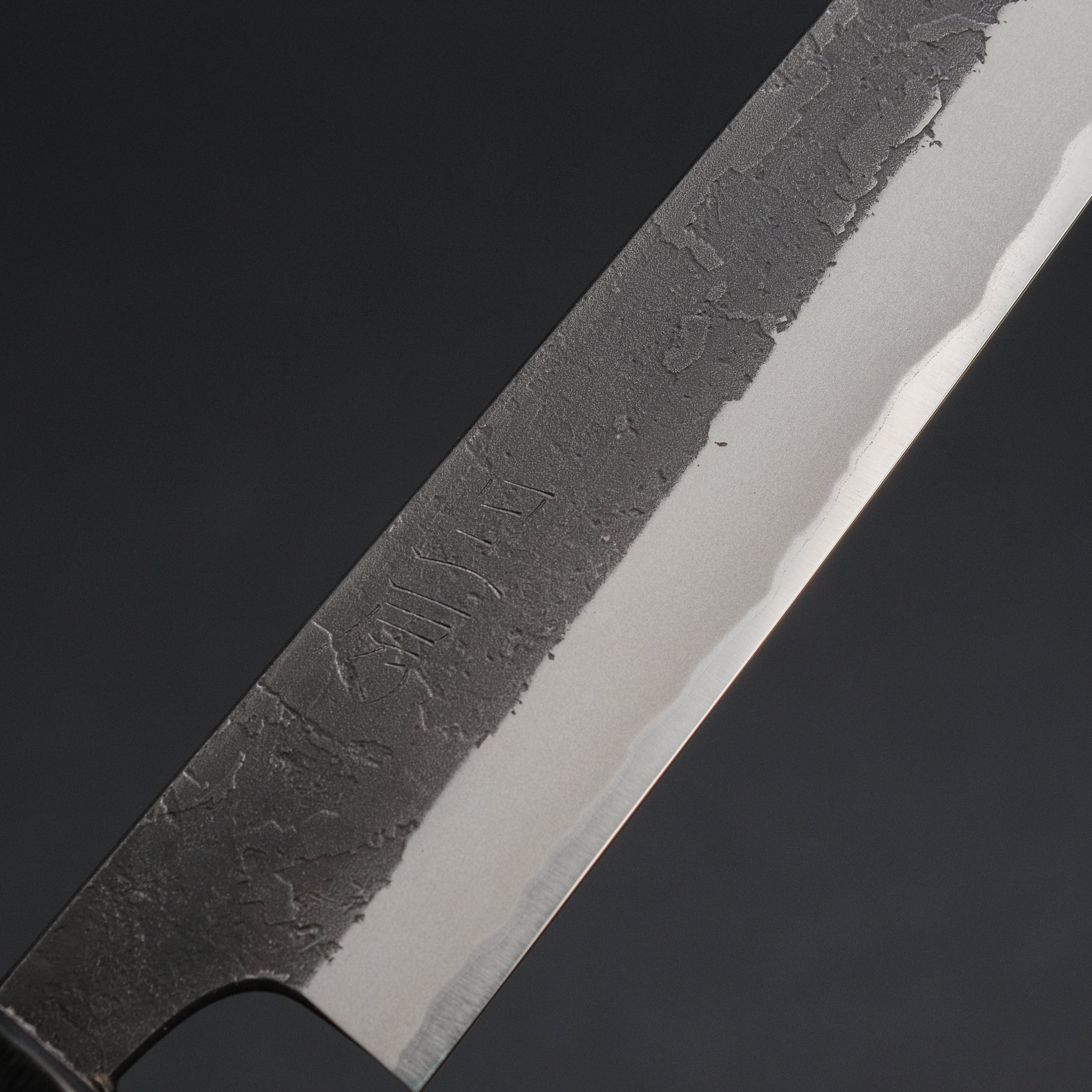 Premium Akifusa Wakui Kurouchi Nashiji Blue #2 Petty Knife 165mm - Handcrafted Japanese Chef Knife with Ebony Wood Handle - Perfect for Slicing, Dicing & Precision Cutting in Professional Kitchens & Home Cooking