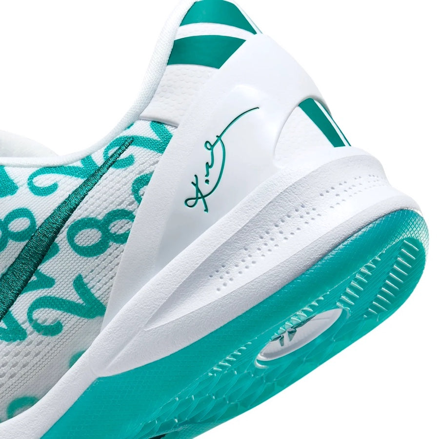 Nike Kobe VIII Protro Radiant Emerald White Basketball Shoes - High-Performance Court Sneakers for Men - Perfect for Indoor & Outdoor Games, Training, and Streetwear Fashion