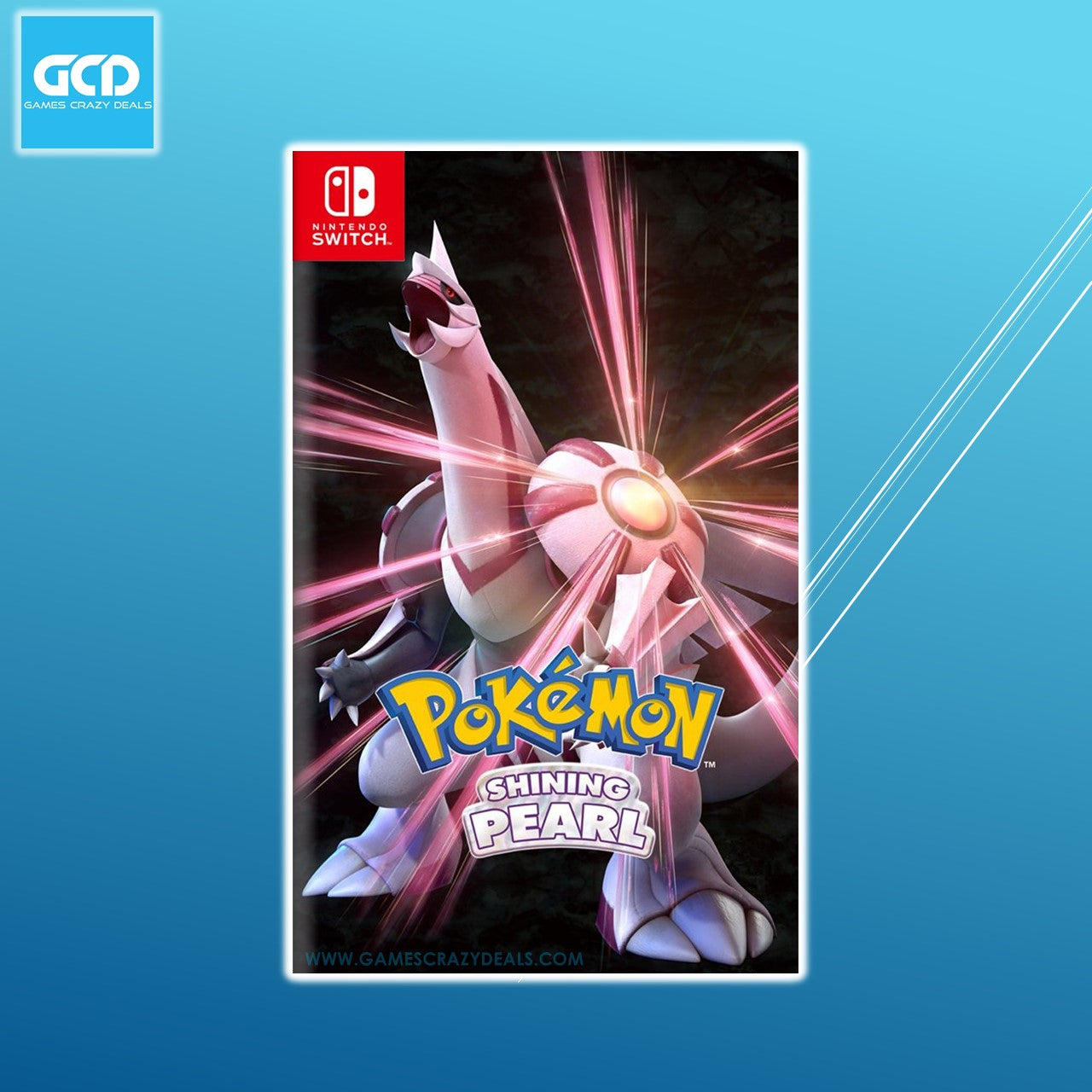 Nintendo Switch Pokemon Shining Pearl - Asia Version - Authentic Pokemon Adventure Game for Nintendo Switch - Perfect for Kids & Adults Gaming at Home or Travel