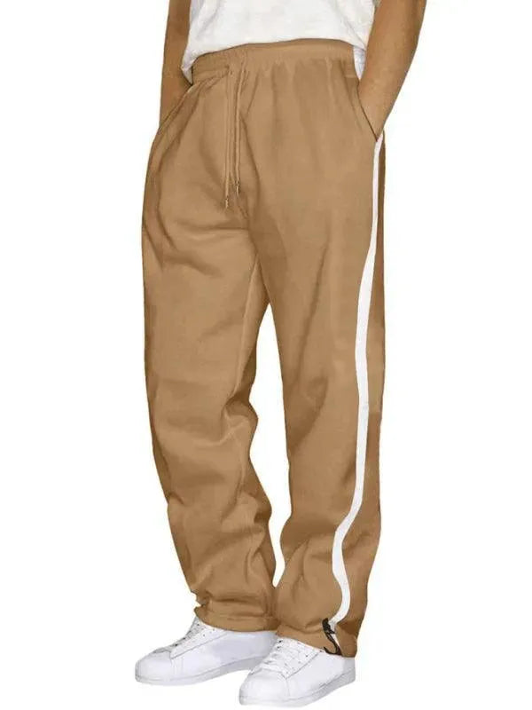 Men's Winter Loose Fit Sweatpants - Comfortable Fleece-Lined Joggers for Casual Wear, Lounging & Outdoor Activities