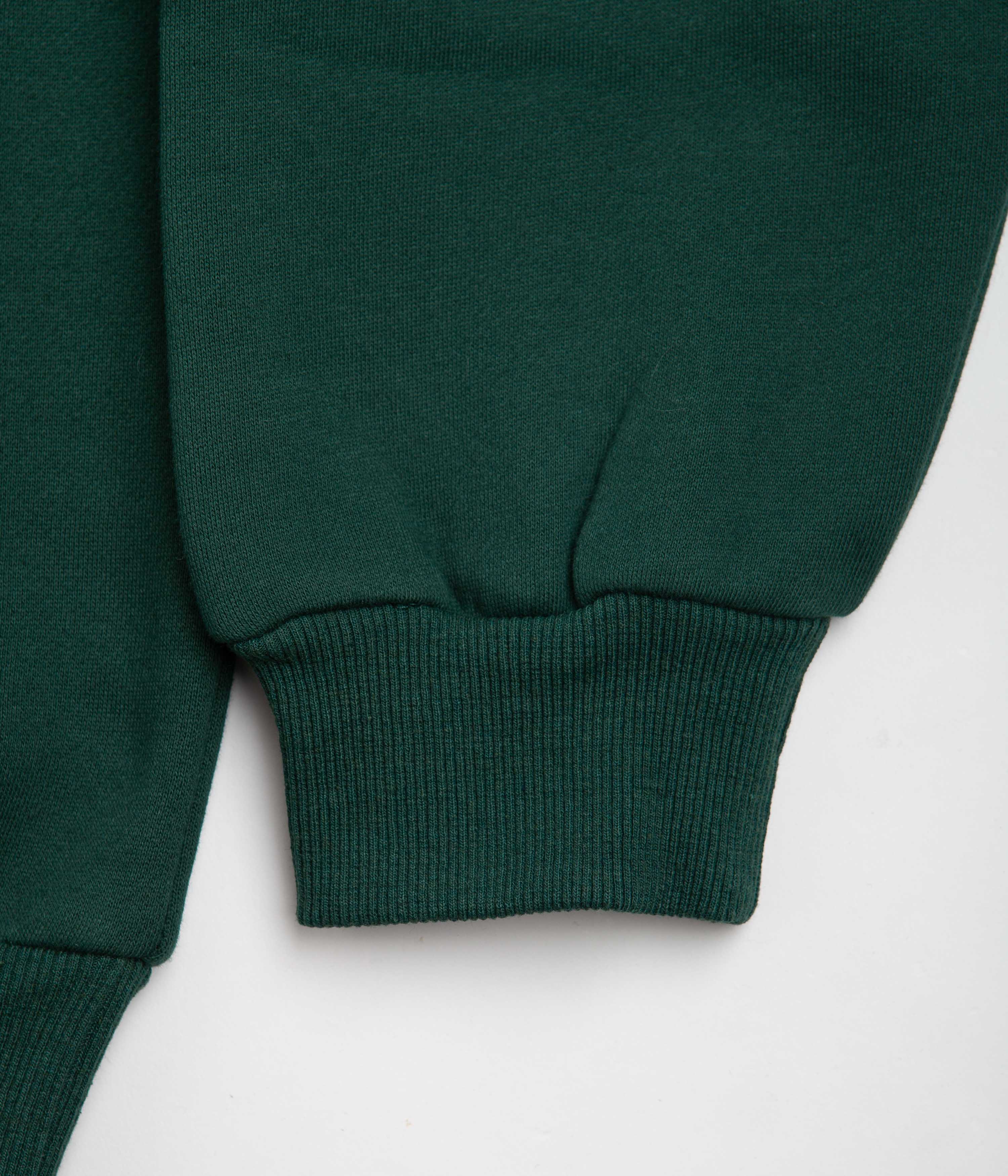 Butter Goods Chenille Logo Hoodie for Men & Women - Soft Fleece Pullover with Embroidered Design, Forest Green - Perfect for Casual Wear, Street Style & Loungewear