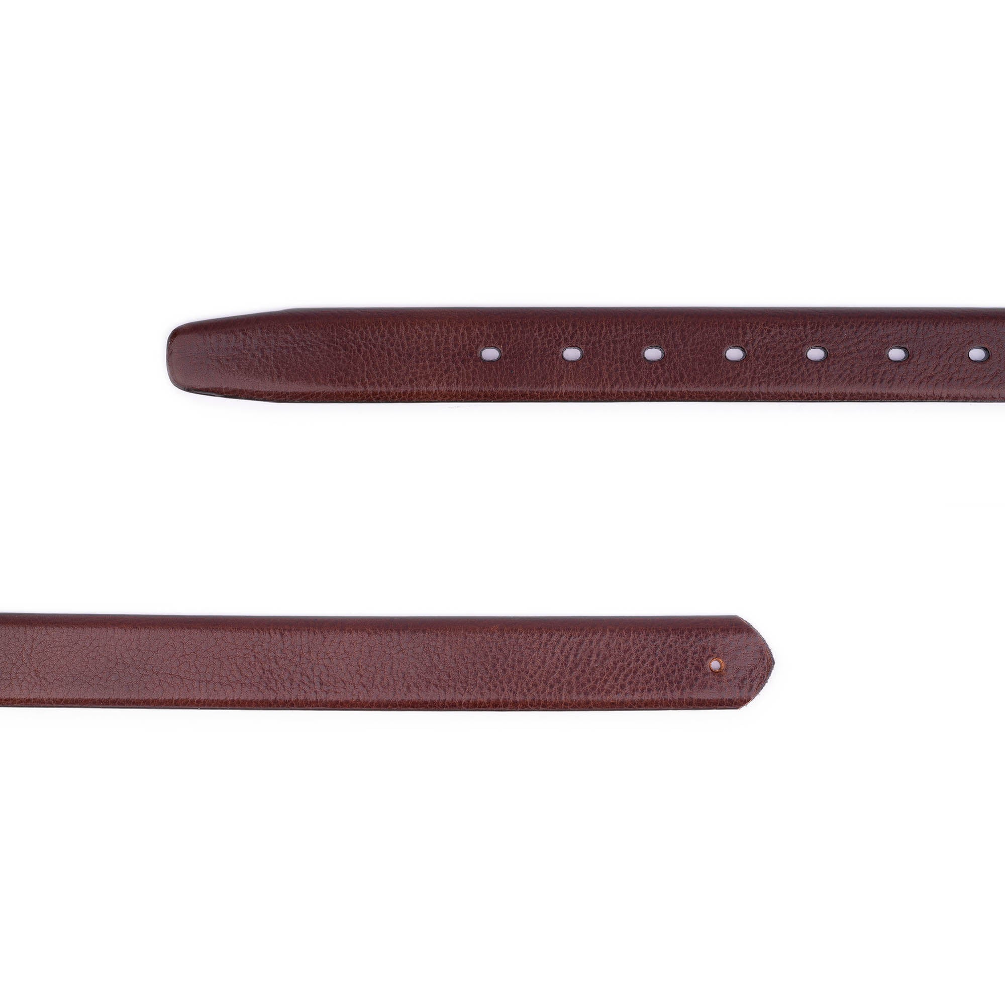 Men's Genuine Leather Belt - Cognac Dark Brown Replacement Strap for Ferragamo Buckles | Classic Dress Belt for Business, Office & Formal Occasions