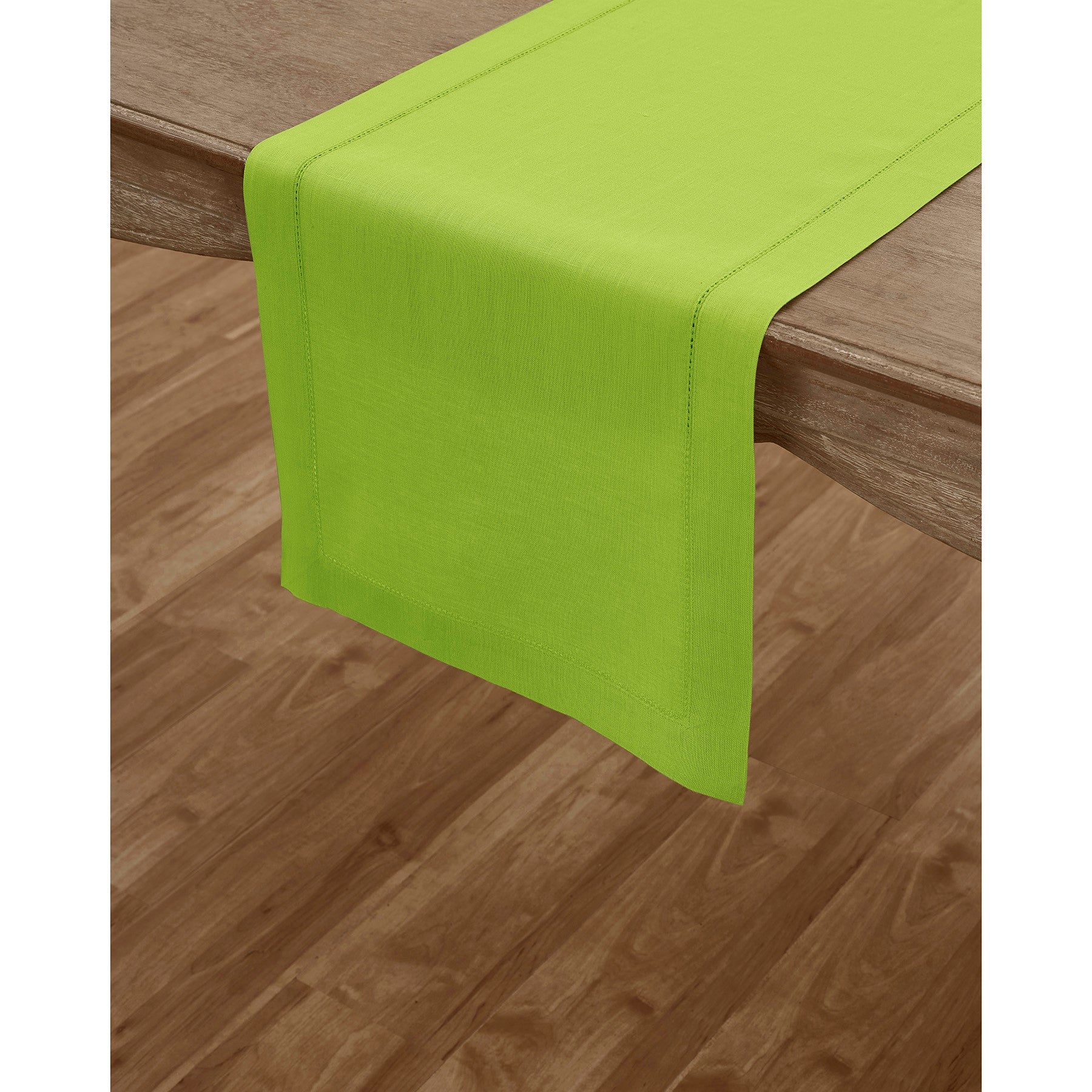 Elegant Classic Hemstitch Table Runner - Premium Linen Dining Decor for Weddings, Parties & Home Decor