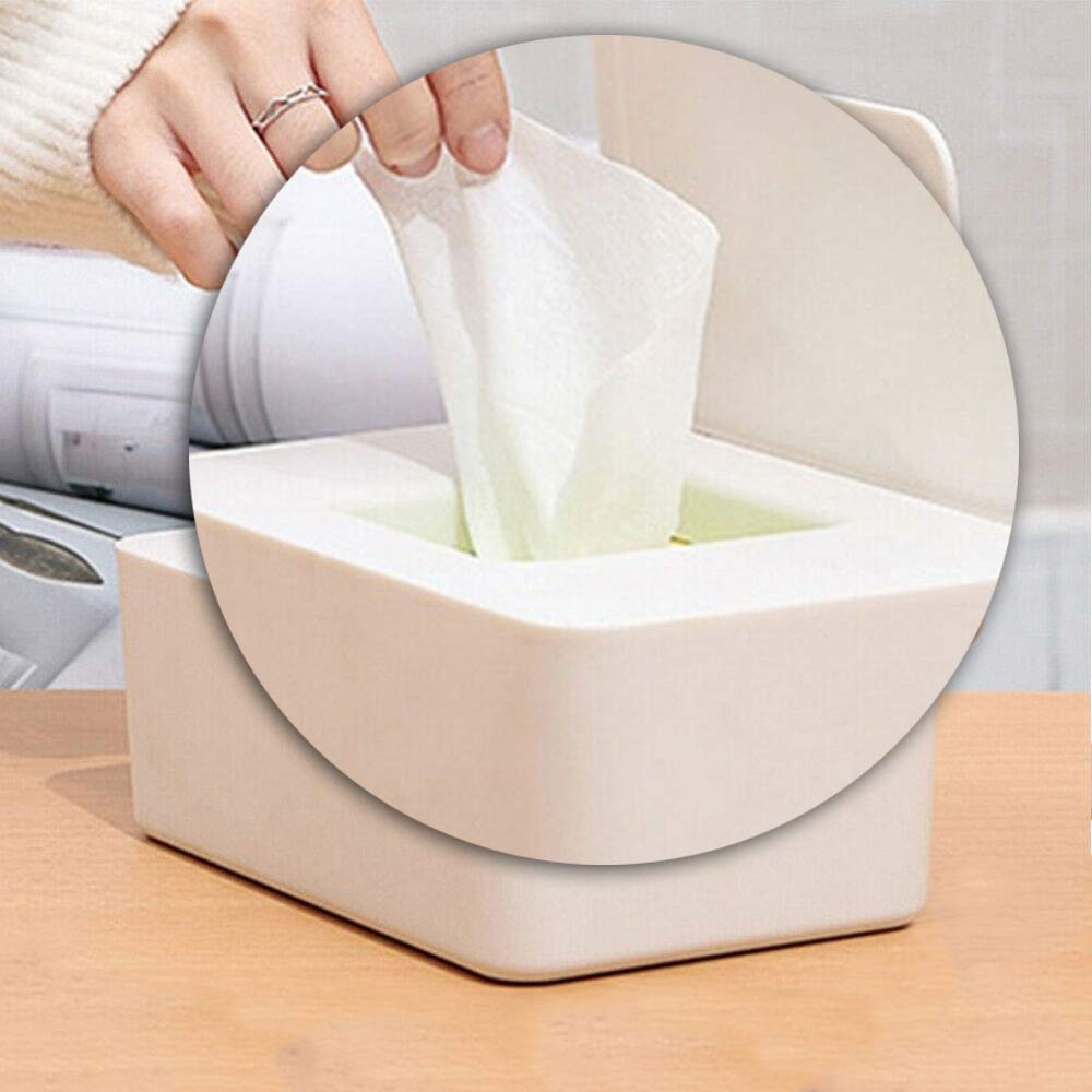 Premium Baby Wipes Dispenser - Airtight Wet Wipes Container for Diaper Changing, Travel & On-the-Go | Moisture-Lock Seal Design | Portable Tissue Storage Box (Black, 1-Pack) - Perfect for Nursery, Diaper Bags & Car Use