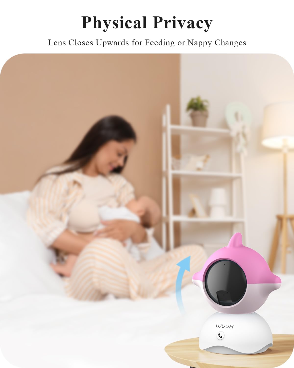 WUUK 2K HD Baby Monitor with 5.5