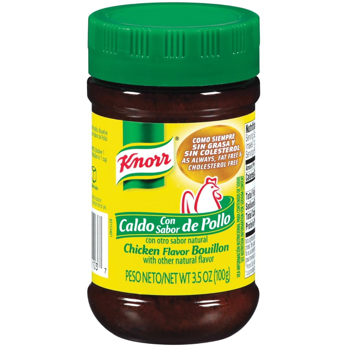 Knorr Granulated Chicken Bouillon 3.5 oz (Pack of 1) - All-Natural Seasoning for Soups, Stews & Cooking - Perfect for Homemade Broths & Flavorful Dishes