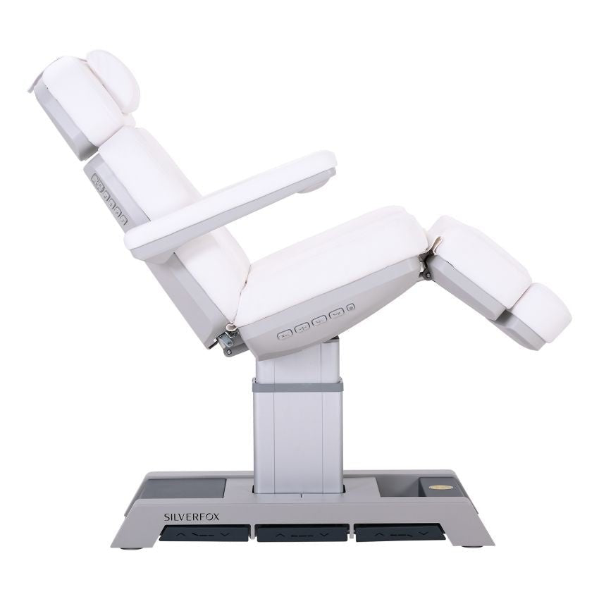 Premium Silverfox 4-Motor Electric Facial Chair & Spa Bed 2218BN - Professional Salon Facial Massage & Skin Care Treatment Equipment for Relaxation & Beauty Therapy