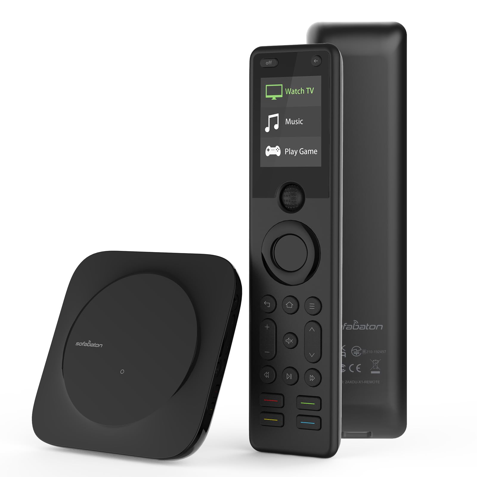 SofaBaton X1S Universal Remote Control with Hub & App - Smart All-in-One IR/Bluetooth/WiFi Device (500,000+ Compatible) for TV, Soundbar, Streaming & Smart Home - Works with Alexa & Google Assistant - Perfect for Home Theater & Living Room Entertainment Setup