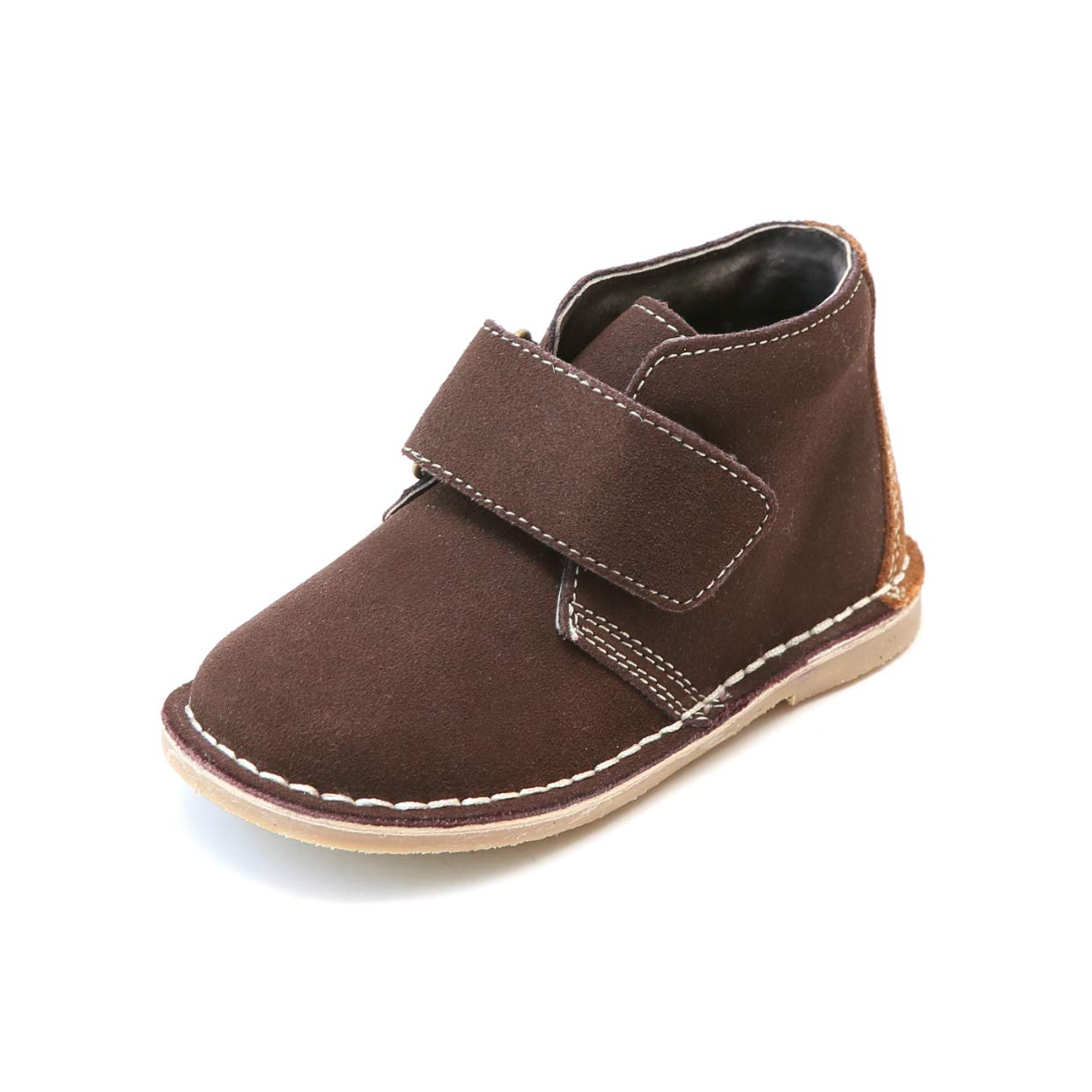 Emmett Nubuck Leather Stitch Down Velcro Desert Boots for Men - Comfortable & Durable Casual Shoes for Outdoor Walking, Hiking, and Everyday Wear