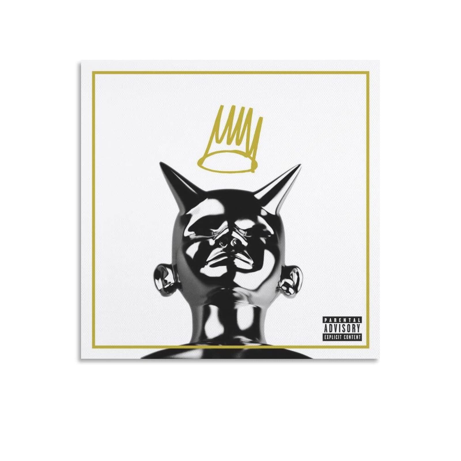 J. Cole Born Sinner Album Cover Canvas Wall Art - Modern Music Poster Print for Bedroom, Living Room & Office Decor - Hip Hop Fan Gift Idea
