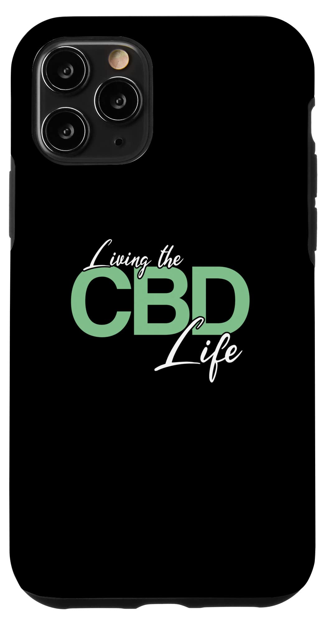 iPhone 11 Pro Case with CBD Design - Slim Protective Cover for Apple iPhone 11 Pro - Perfect for Yoga, Meditation & Relaxation Lifestyle