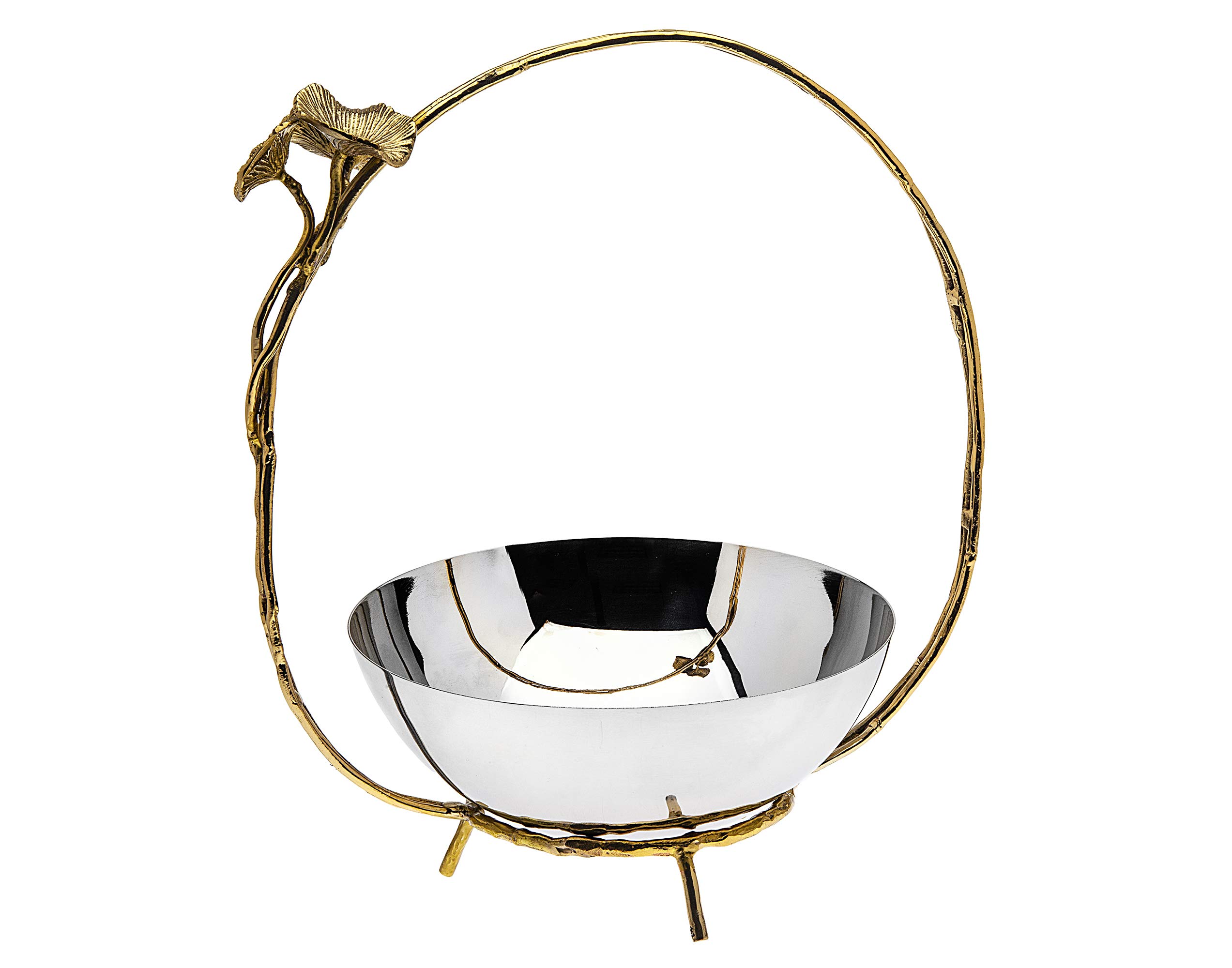 Godinger Decorative Serving Bowl - Elegant Centerpiece for Fruit, Food & Table Decor - Perfect for Dining, Entertaining & Home Decor