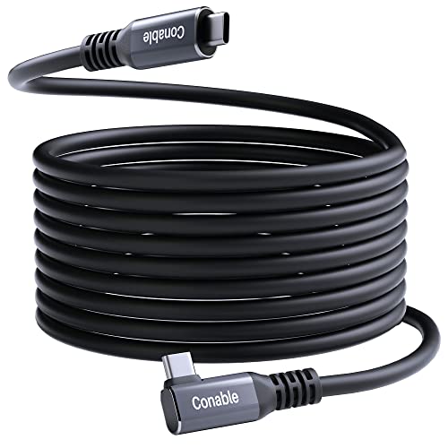 10FT USB 3.0 Type C to C Fast Charging Cable - High Speed Data Transfer for Oculus Quest 2/1 VR Headset, Gaming PC, MacBook, Samsung Galaxy - Durable Nylon Braided with 5 Cable Ties for Home/Office/Travel Use