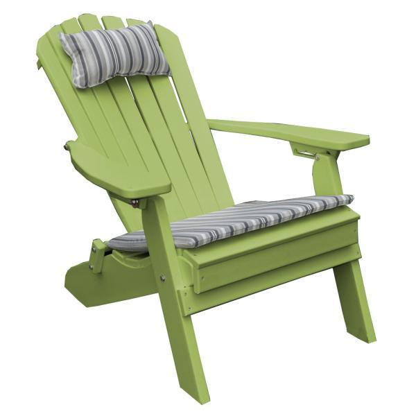 Premium Poly Folding Reclining Adirondack Chair - Outdoor Patio Furniture for Deck, Poolside & Garden Relaxation