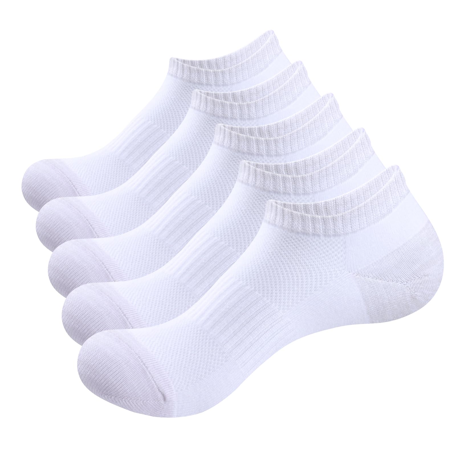 Breathable Anti-Odor Bamboo Ankle Socks for Men - Thin Everyday Casual Work Athletic Low Cut Socks for Running, Gym & Daily Wear