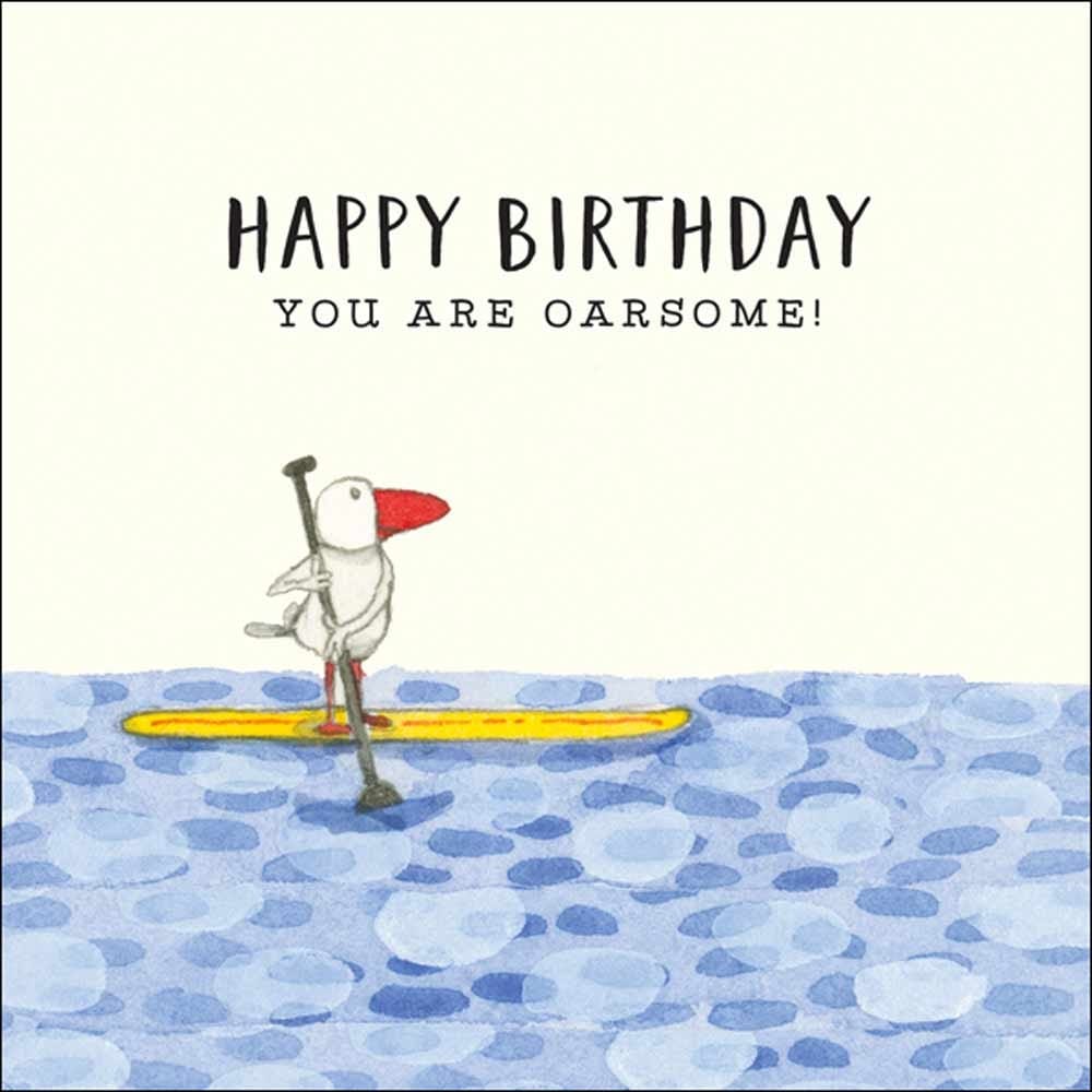 Kate Knapp Happy Birthday Oarsome Greeting Card - Perfect for Birthday Wishes, Celebrations & Special Occasions
