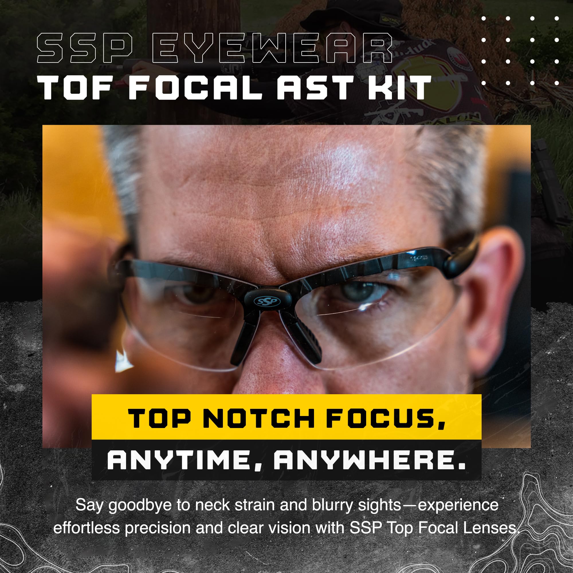 SSP Eyewear Ultra Tactical Safety Shooting Glasses - HD Anti-Fog Lenses with A-Eye NVR Technology | Perfect for Hunting, Range Shooting & Outdoor Sports