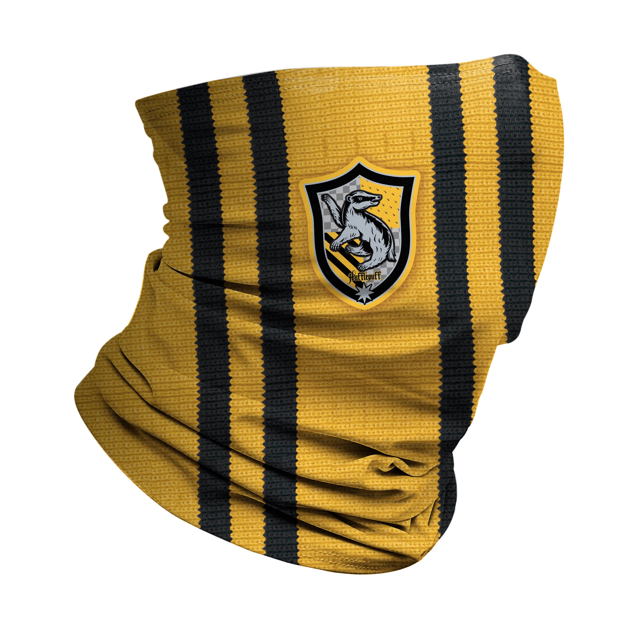 Hufflepuff Scarf Winter Gaiter - Soft Knit Harry Potter House Scarf for Cold Weather - Perfect for Snowboarding, Skiing & Hufflepuff Fans
