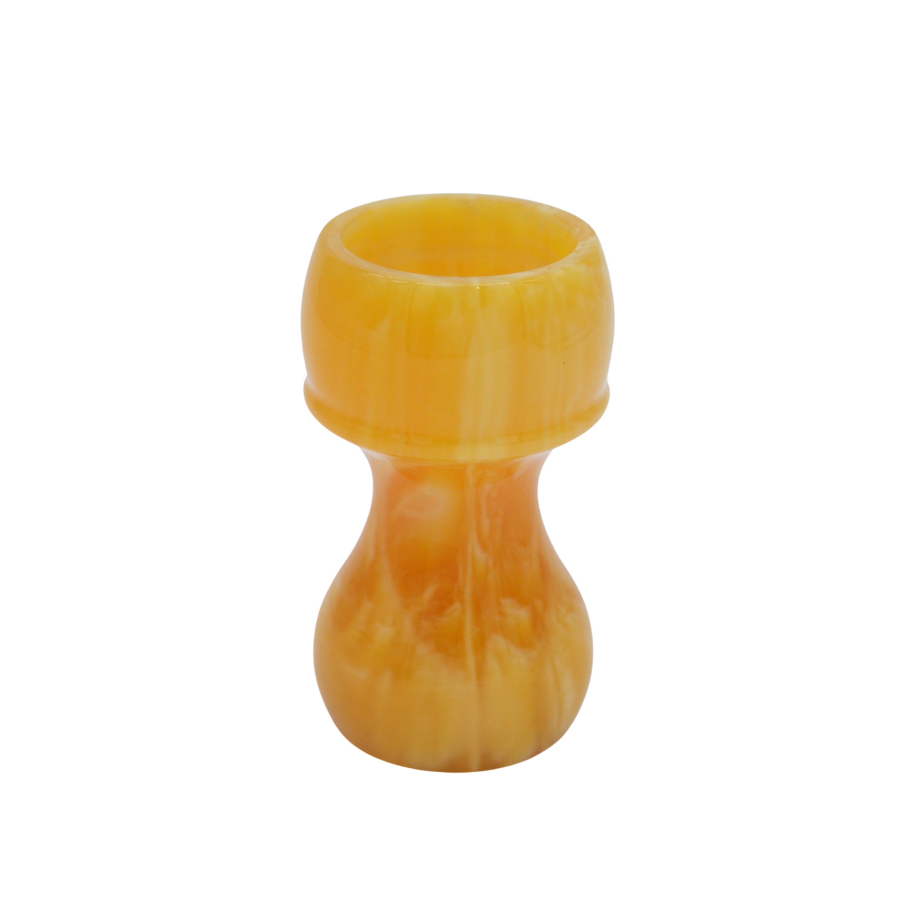 Premium Amber Handcrafted Shaving Brush Handle - Fits 24mm & 26mm Knots - Perfect for Wet Shaving & Grooming Gifts for Men