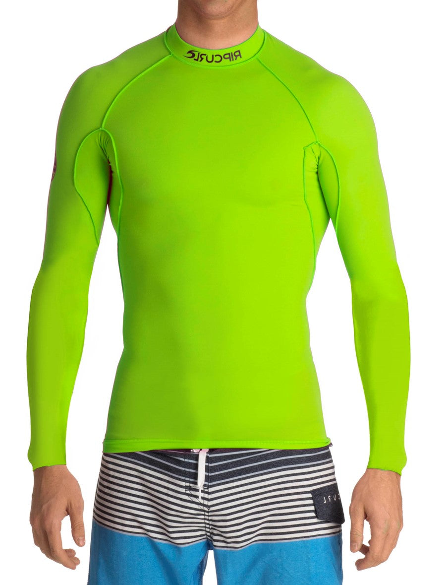 Rip Curl Long Sleeve Rash Guard for Men & Women - UV Protection Swim Shirt - Multiple Colors - Perfect for Surfing, Swimming & Beach Activities