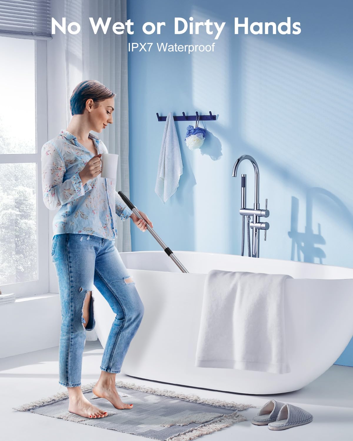 GiveBest Cordless Spin Scrubber - 7 Heads, Dual Speed for Bathroom & Kitchen Cleaning