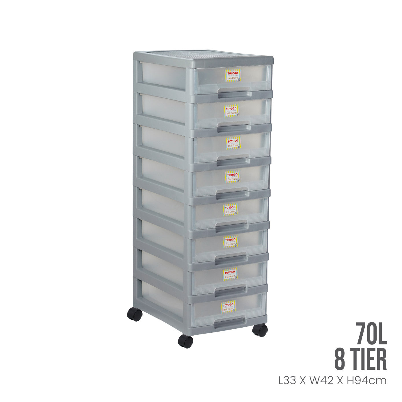 8-Tier Marine Dock Drawer with Wheels (801 8) - Heavy-Duty Storage Solution for Boats, Garages & Workshops