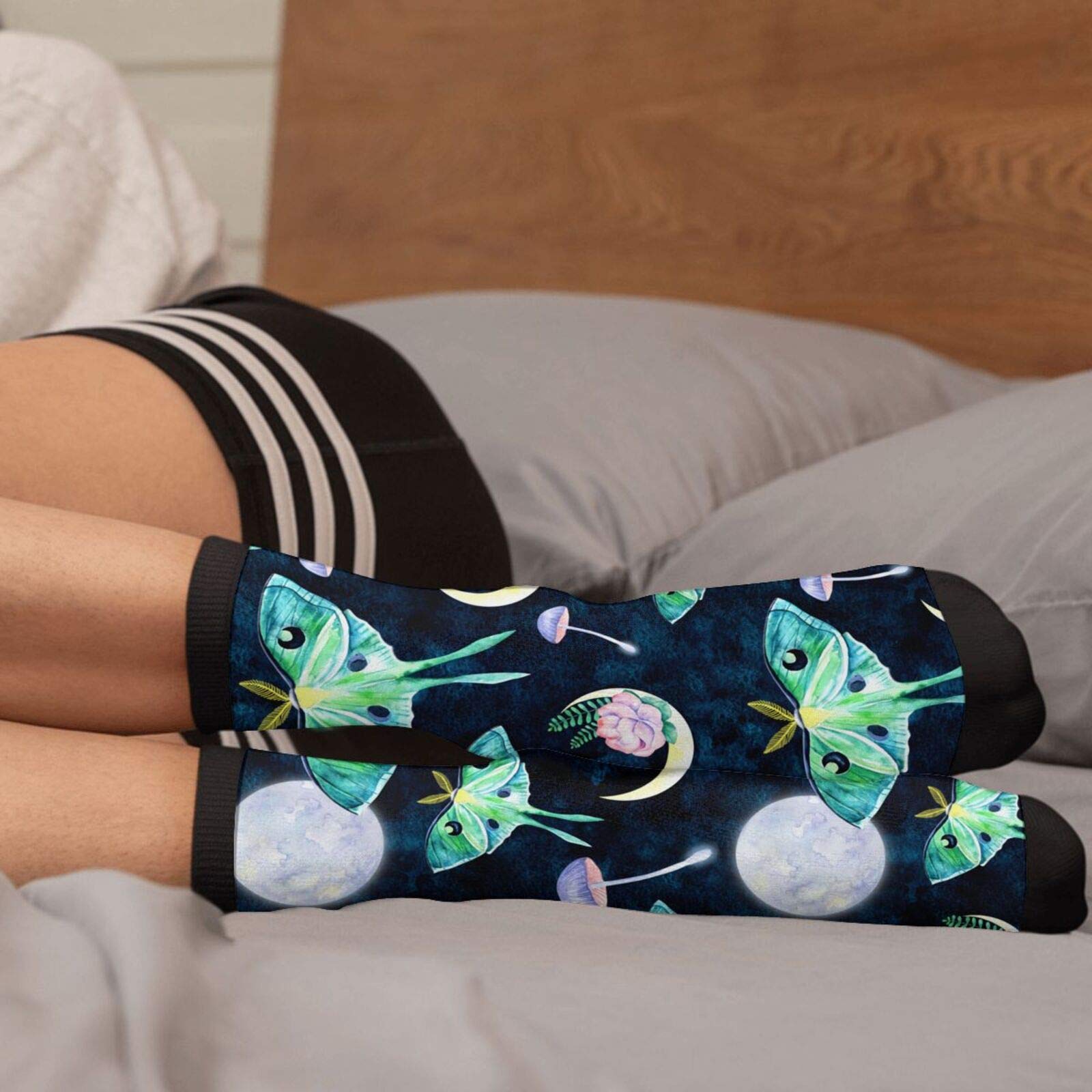 Funny Crazy Novelty Crew Tube Socks for Men & Women - Casual Athletic Sport Dress Socks - Perfect for Gifts, Cosplay, and Everyday Wear