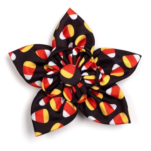 Colorful Candy Corn Flower Decorations for Halloween, Thanksgiving & Fall Parties - Perfect for Home, Office & Event Decor