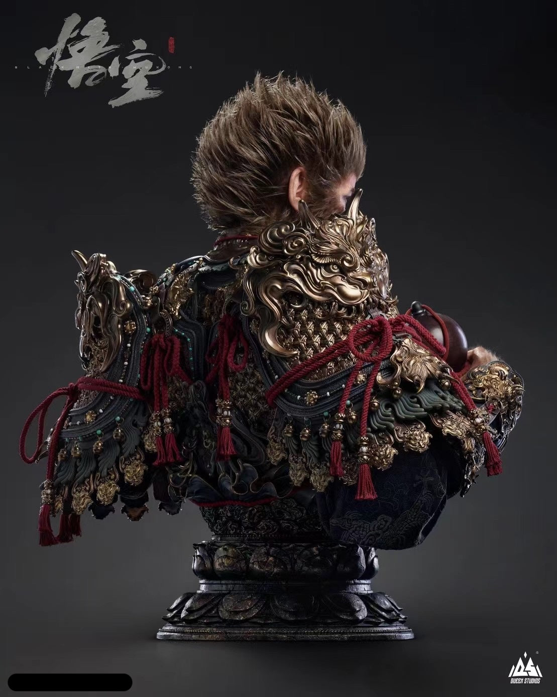 Official Licensed Black Myth Wukong 1:1 Scale Bust Statue - Premium Collectible for Gaming Fans & Home Decor | Perfect for Display in Game Rooms, Offices, and Collections