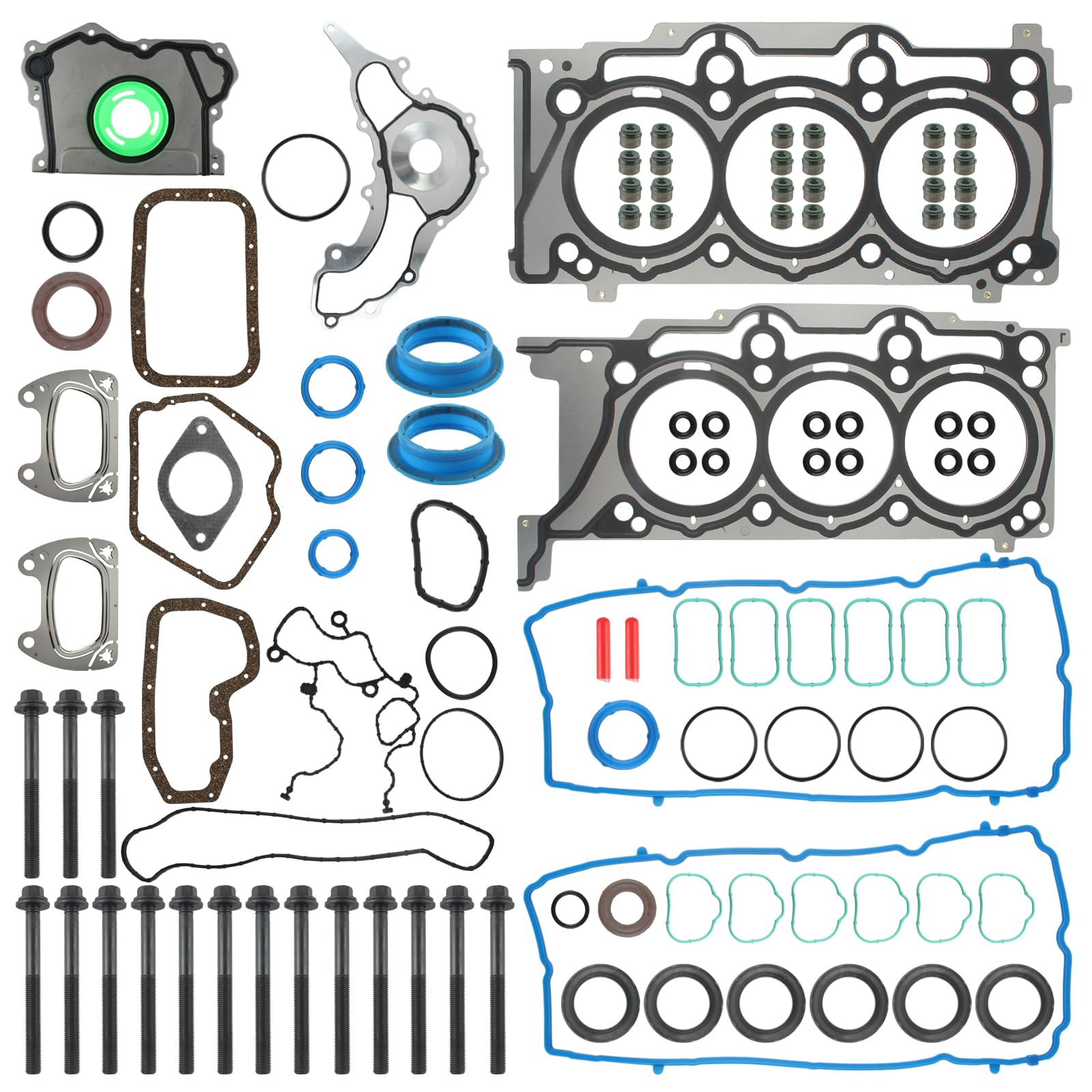 High-Quality ES72467 Engine Head Gaskets Kit HS26541PT - Compatible with Chrysler 200/300, Jeep Grand Cherokee/Wrangler, Dodge Challenger/Charger, Ram 1500 - 3.6L V6 DOHC Cylinder Head Gasket Set - Perfect for Engine Repair & Maintenance