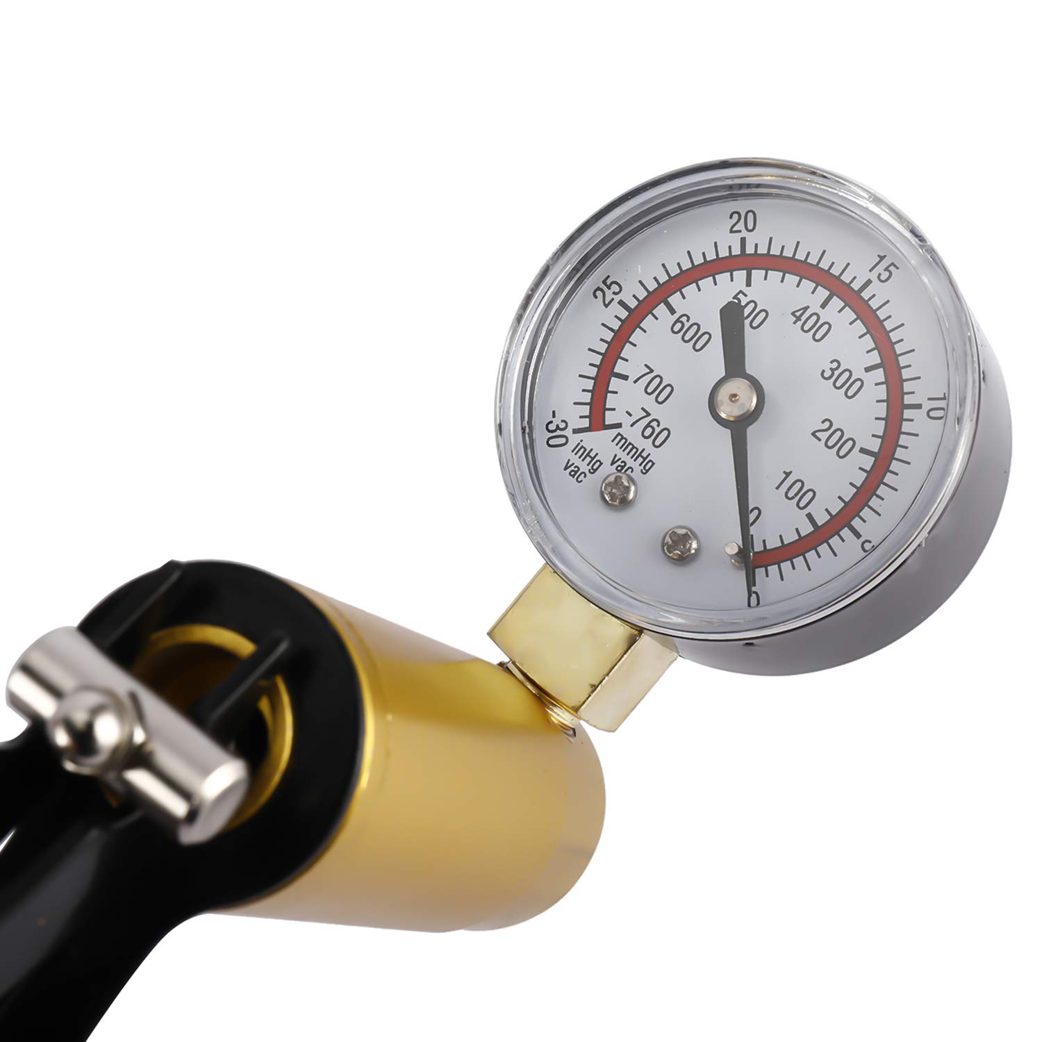 8MILELAKE Brake Bleeder & Vacuum Pump Kit - Handheld Automotive Brake Fluid Bleeding Tool with Pressure Gauge - Perfect for Car Maintenance, Motorcycle & Truck Brake System Repair
