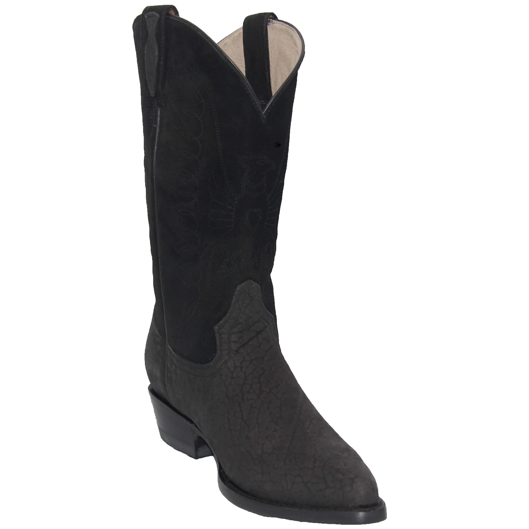 Authentic Men's Western Cowboy Boots - Genuine Leather J-Toe with Bull Neck Print | Perfect for Rodeo, Country Music Festivals & Western Fashion