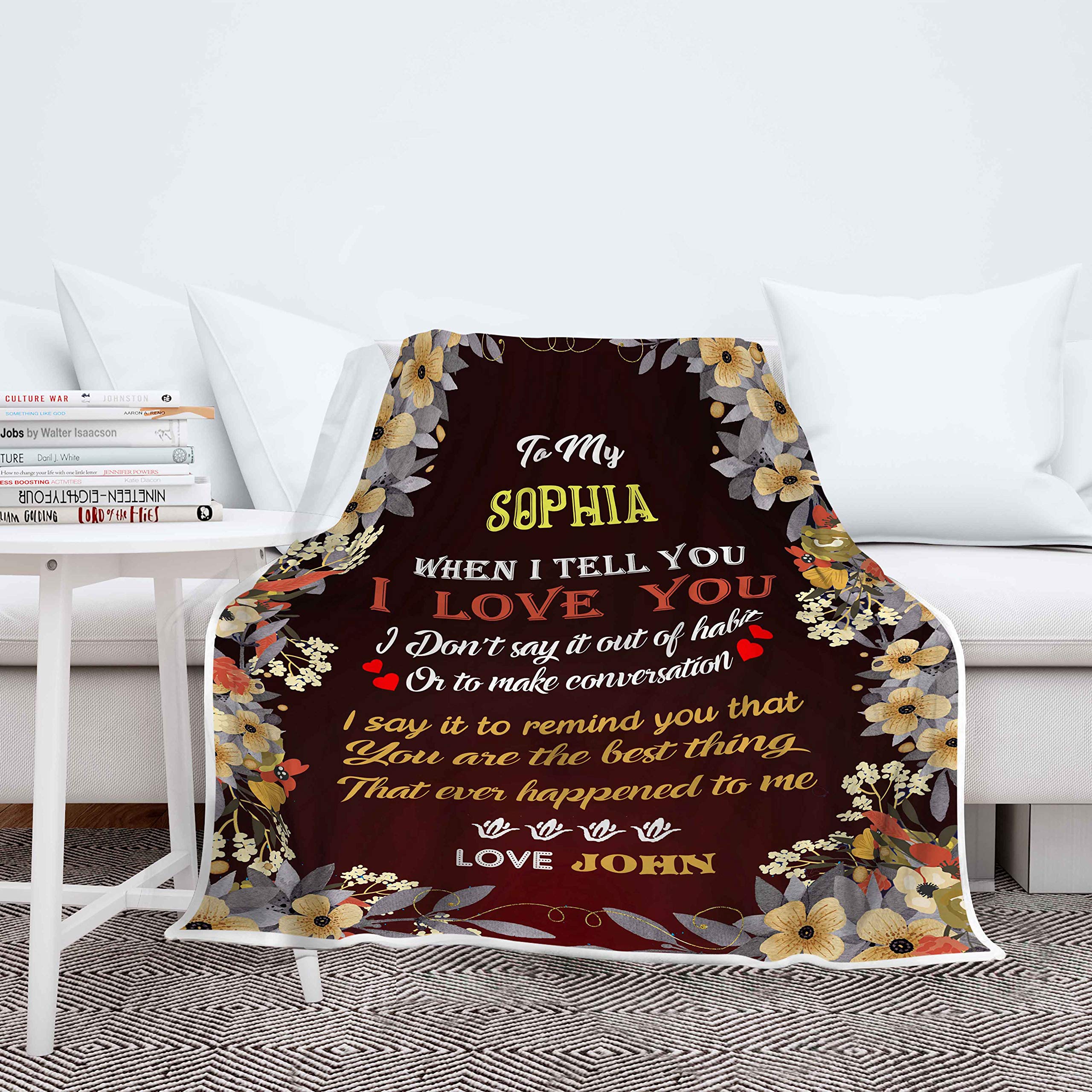 Custom Personalized Couple Blanket - Romantic Gift for Girlfriend, Boyfriend, or Loved Ones | Perfect for Anniversaries, Valentine's Day & Cozy Nights Together