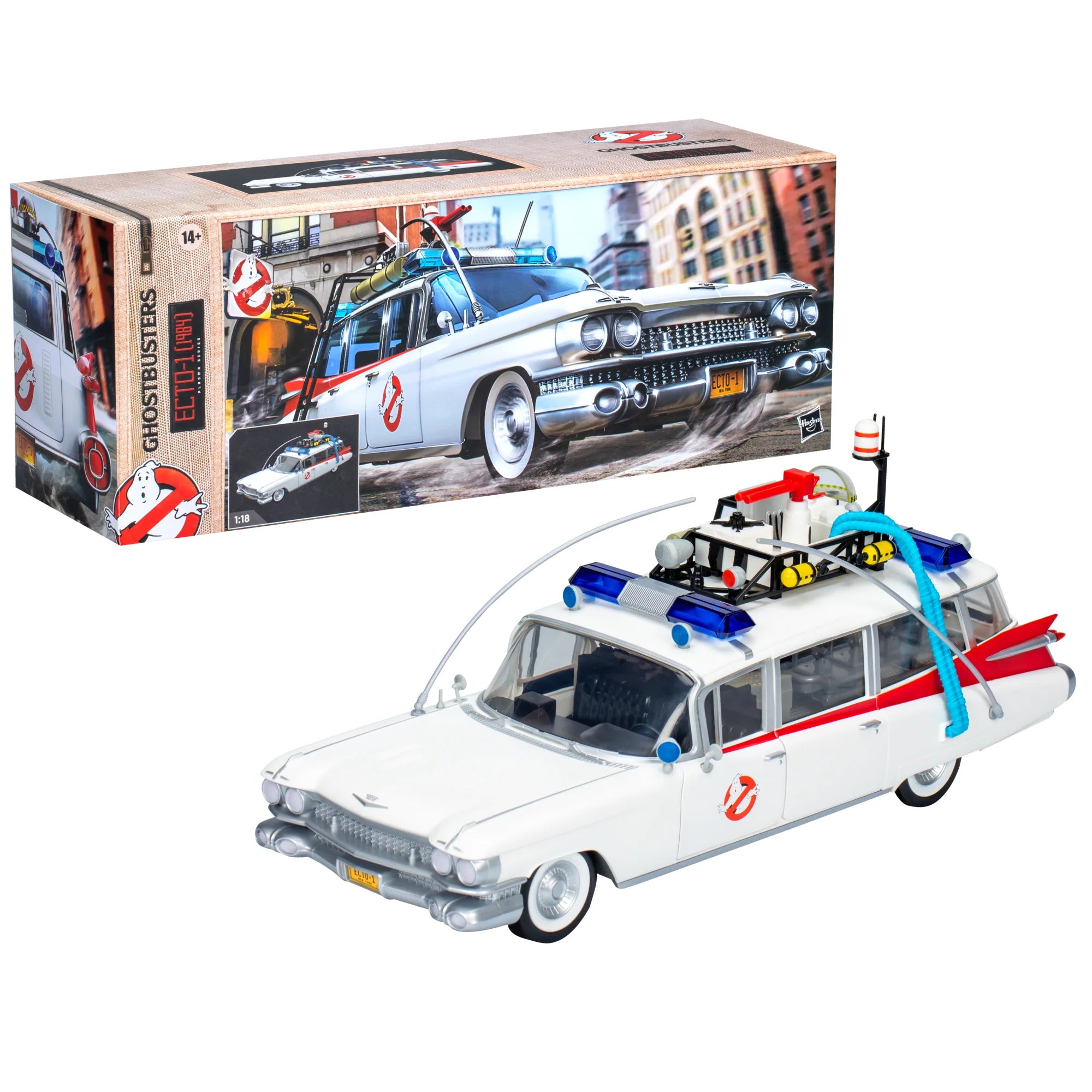 Hasbro Ghostbusters Plasma Series Ecto-1 (1984) Die-Cast Vehicle - Collectible Movie Replica Toy for Fans | Perfect for Display, Play & Nostalgic Gift Giving