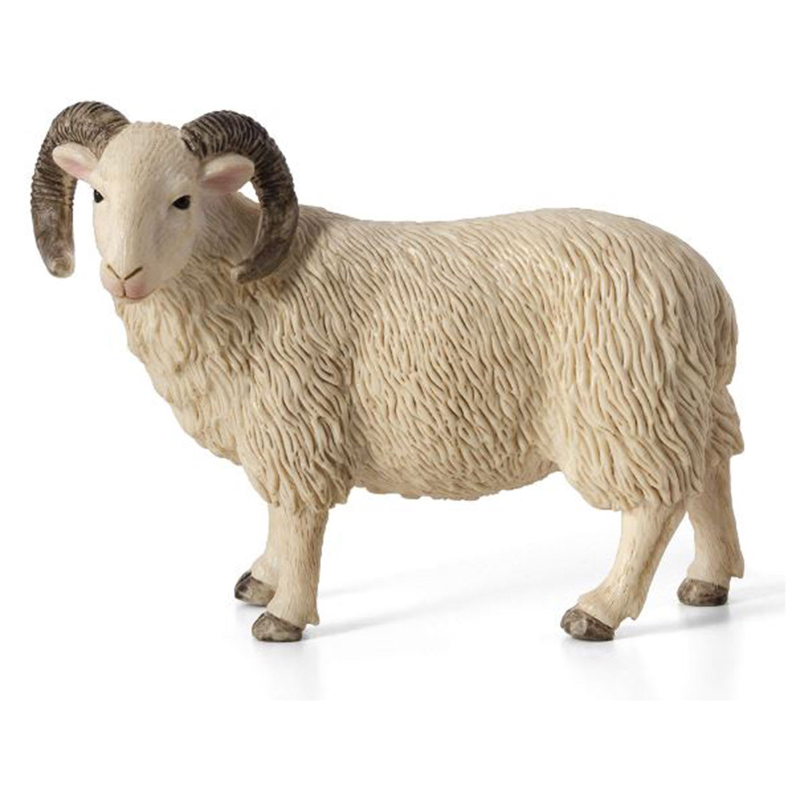 Bullyland Ram Animal Figure 62290 - Realistic Toy Sheep Figurine for Collectors & Kids - Perfect for Farm Animal Playsets, Educational Toys & Nature Displays