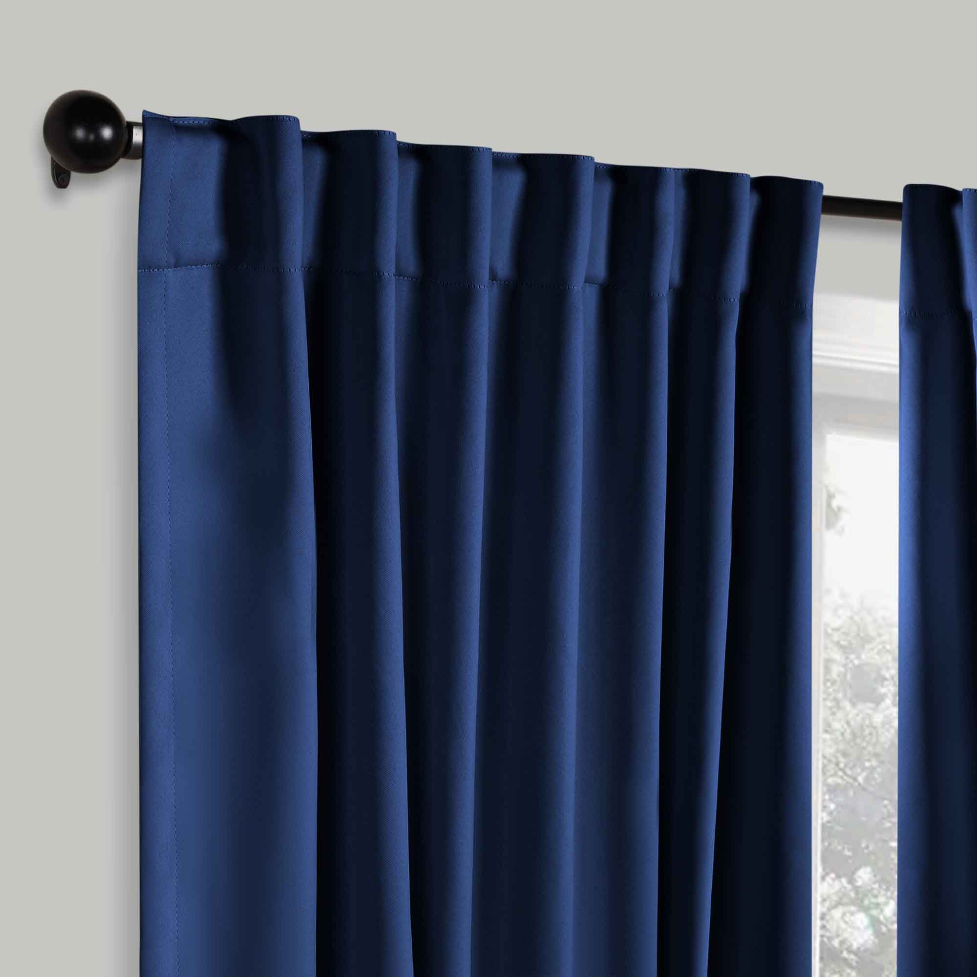 Blackout Curtains for Bedroom - Solid Room Darkening Back Tabs Window Drapes, Set of 2 Panels - Perfect for Nursery, Home Theater & Light Sleepers