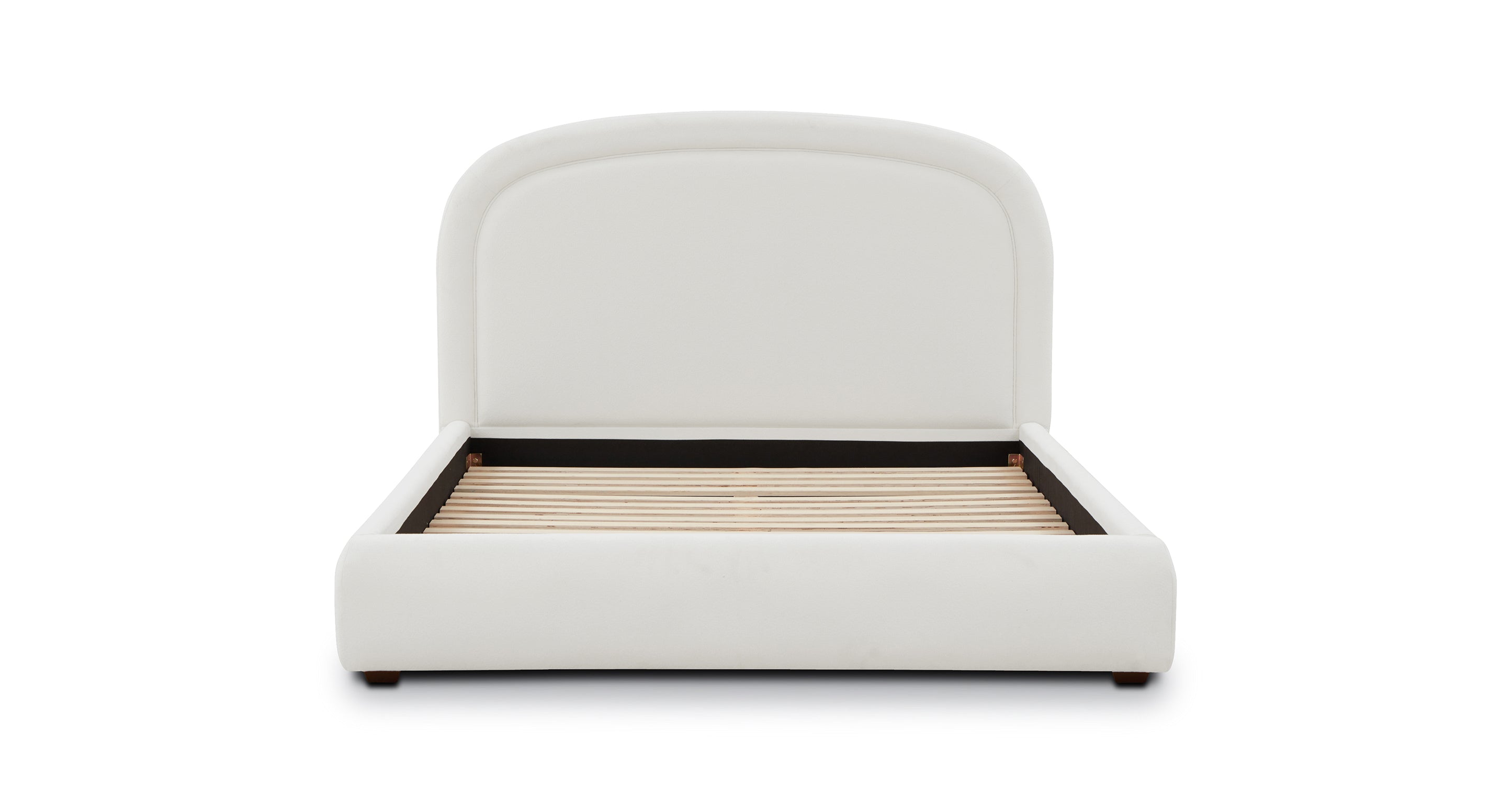 Plato Bed Frame - Queen Size, Sturdy Metal Platform Bed with Wooden Slats, Noise-Free Support, Easy Assembly - Perfect for Modern Bedrooms, Guest Rooms & Dormitories