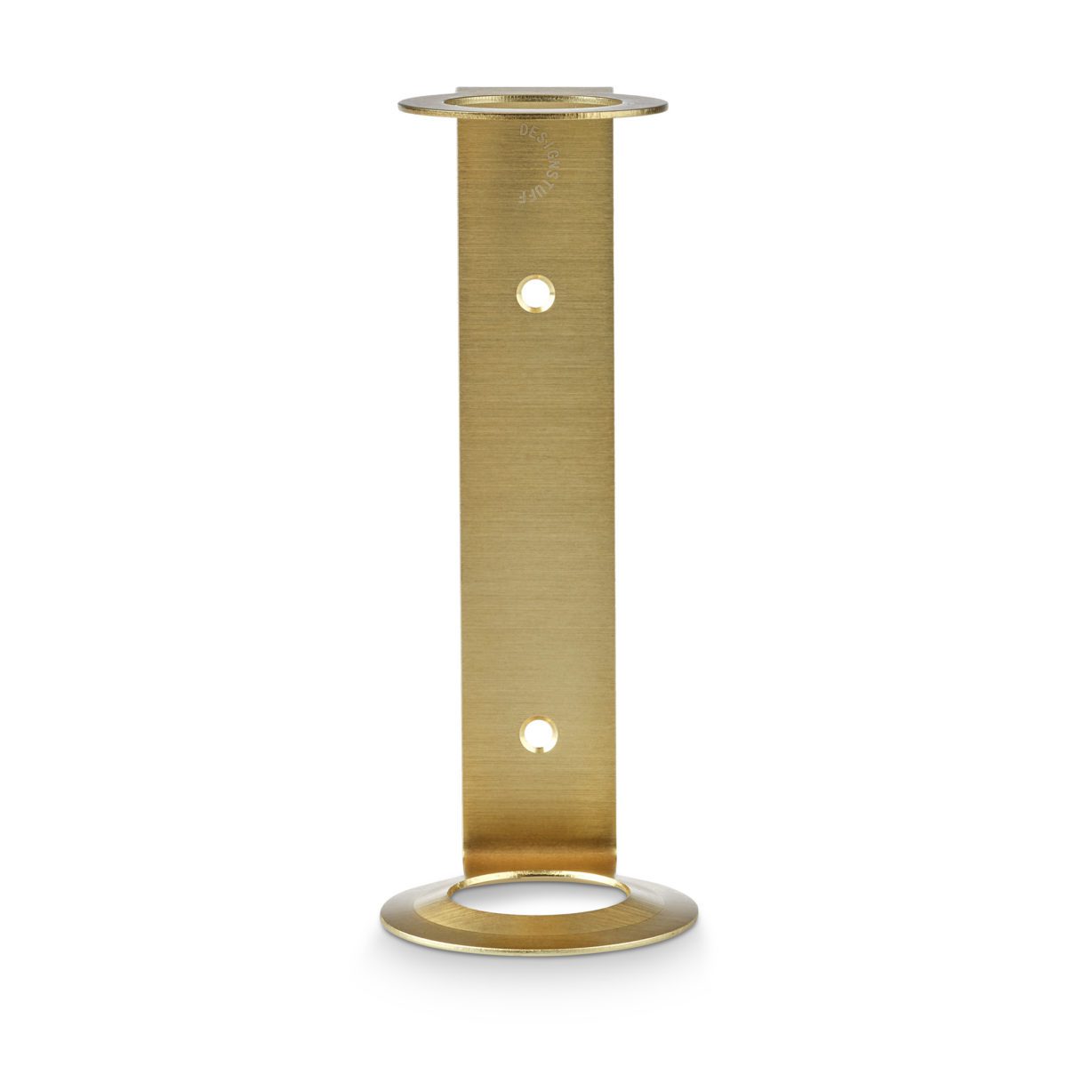 DESIGNSTUFF Single Soap Dispenser Holder - Brushed Brass Bathroom Organizer | Perfect for Kitchen, Bathroom, or Vanity Countertop Decor